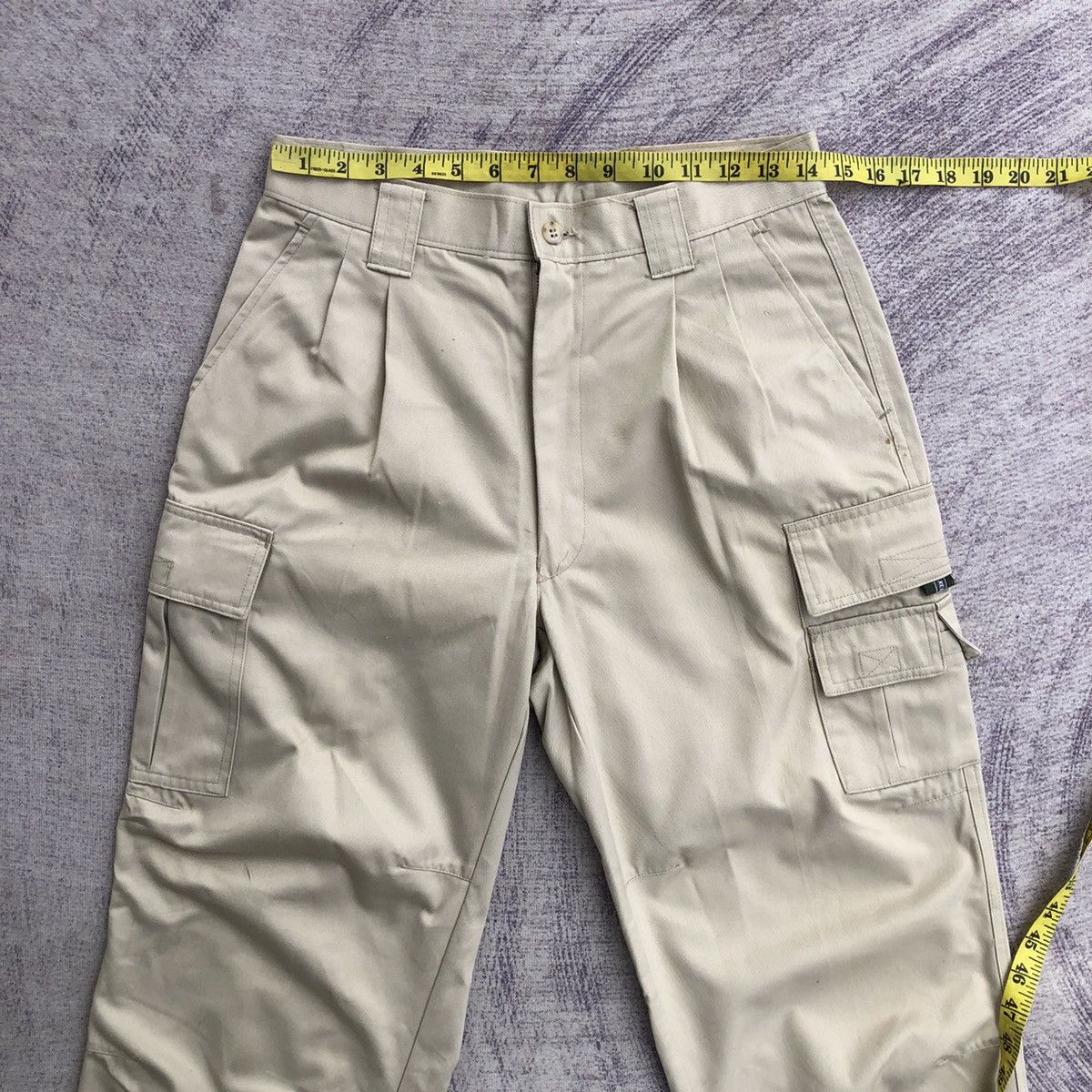 Vintage Japanese brand cargo cream 6 pocket Pants Size US 27 - 2 Thumbnail
