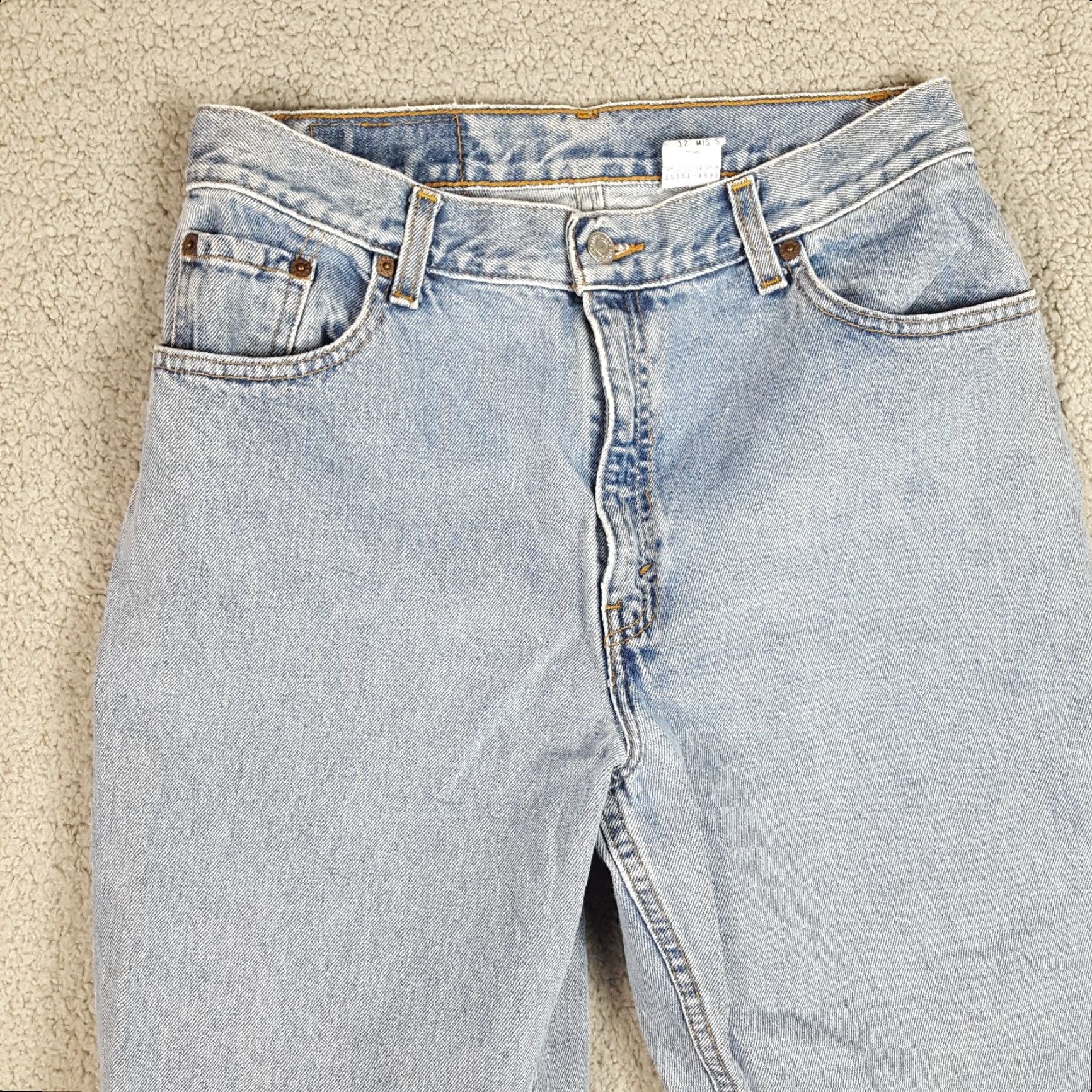 Levi's 90s Levi's Relaxed Tapered 550 Faded Women's Size 12 Denim Blue Jeans High Waist Size 34" / US 12 / IT 48 - 2 Thumbnail