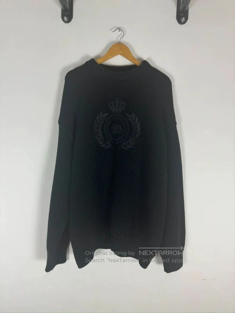 Balenciaga Balenciaga BB Laurel Black Knit Sweater. Size US M / EU 48-50 / 2 - 1 Thumbnail