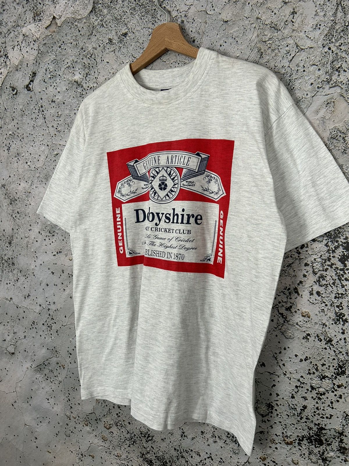 Vintage Vintage Derbyshire Boxy Graphic Tee Retro 90s Y2K Size US M / EU 48-50 / 2 - 2 Thumbnail
