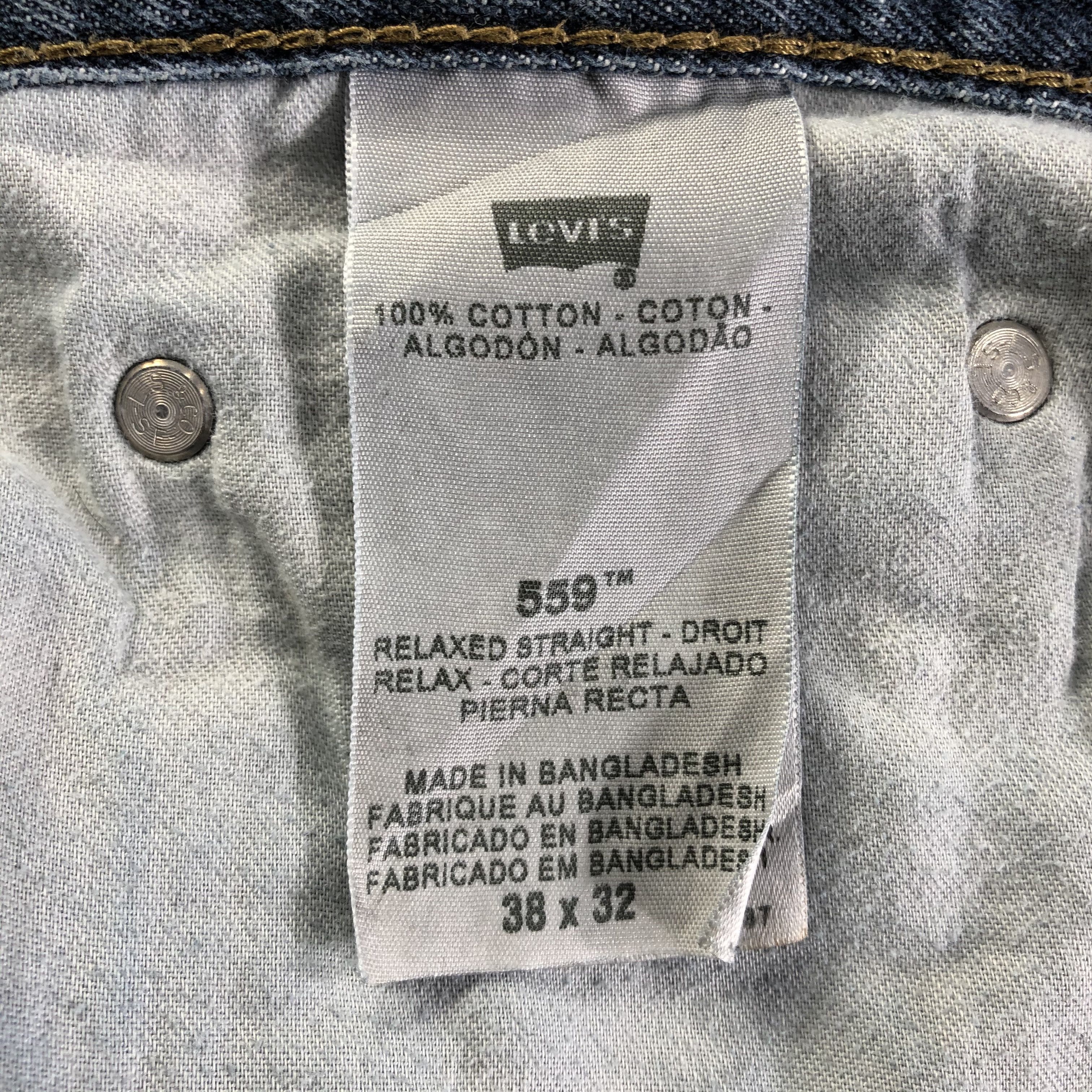 Levi's Vintage Blue Wash Levis 559 Jeans-J4272 Size US 39 - 10 Thumbnail