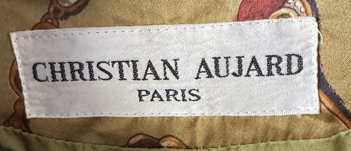 Japanese Brand VINTAGE CHRISTIAN AUJARD PARIS CROP JACKET FULL PRINT JAPAN Size XL / US 12-14 / IT 48-50 - 3 Thumbnail