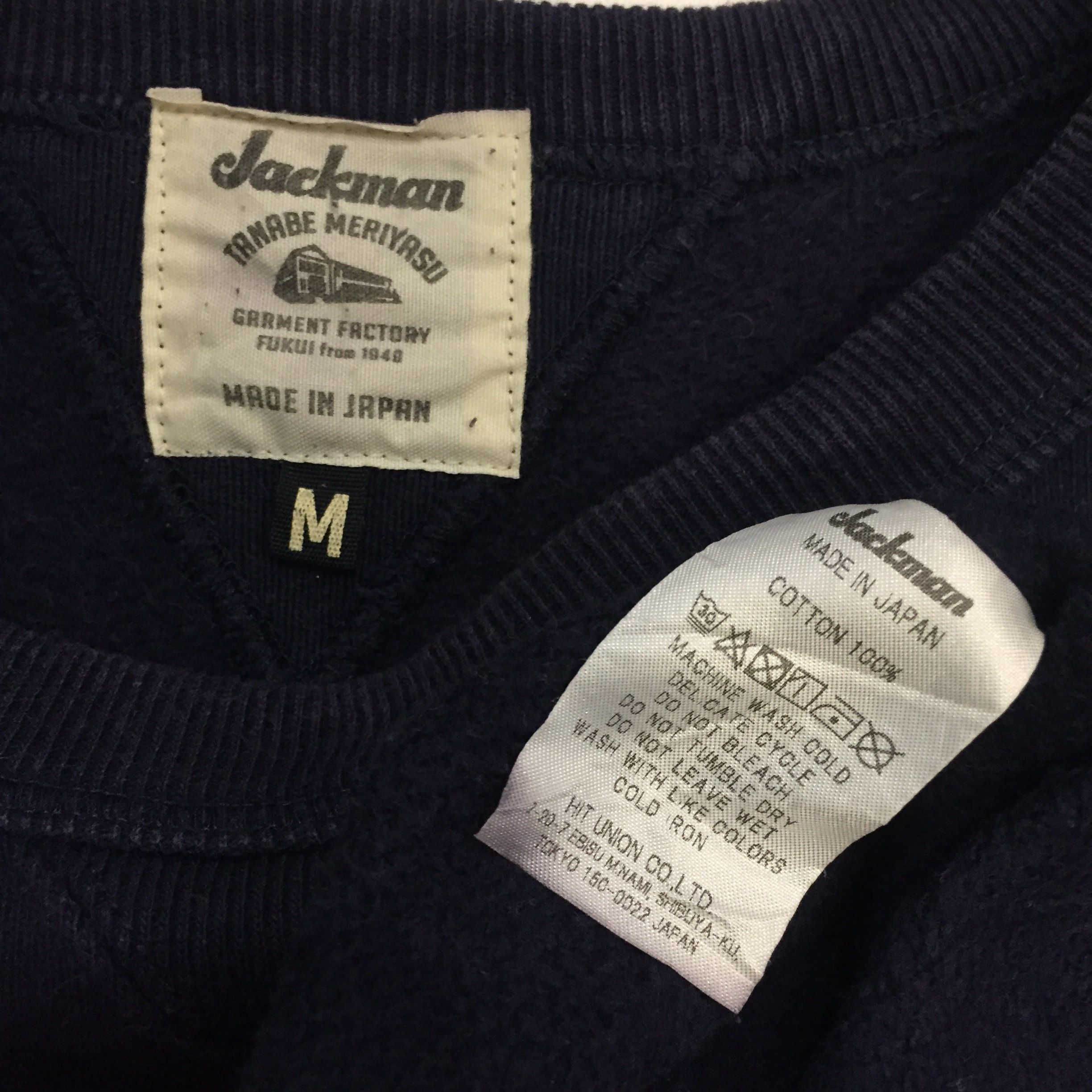 Japanese Brand JACKMAN TANABE MERIYASU JUDGE EMROIDERY JAPAN SWEATSHIRT Size US M / EU 48-50 / 2 - 5 Thumbnail