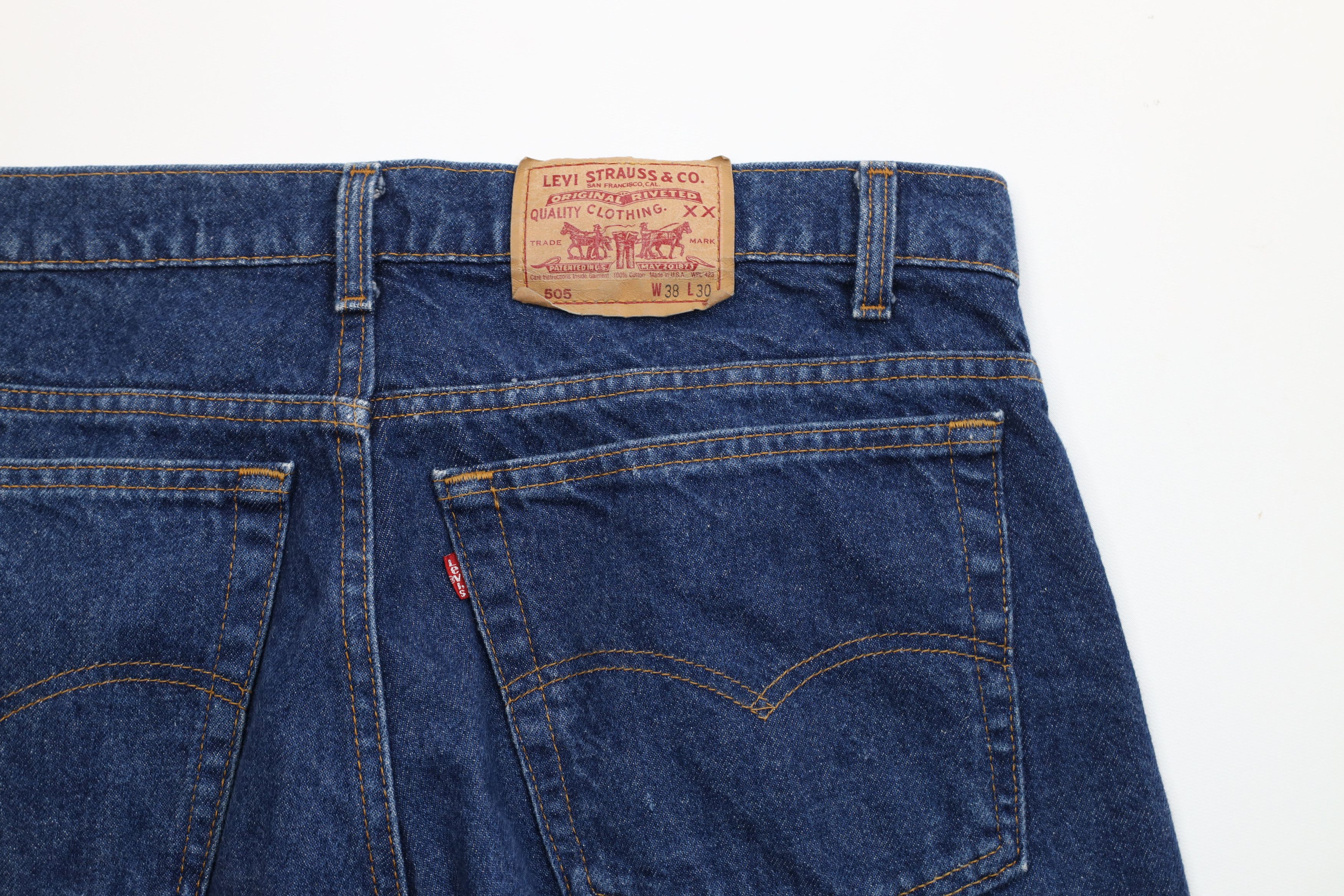Levi's Vintage 80s Levis 505xx Regular Straight Leg Denim Jeans USA Size US 38 / EU 54 - 14 Thumbnail