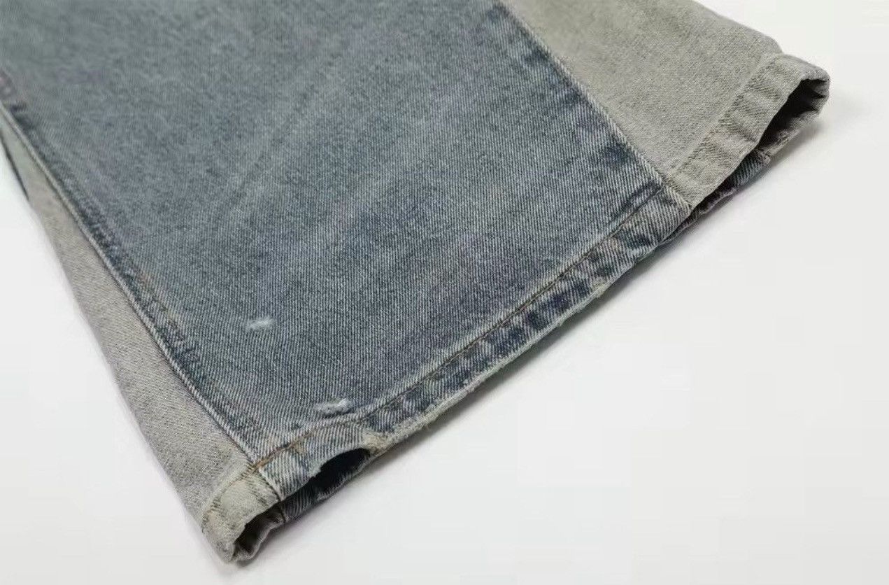 Jean Vintage Washed Distressed Splicing Flared Jeans Size US 30 / EU 46 - 11 Thumbnail