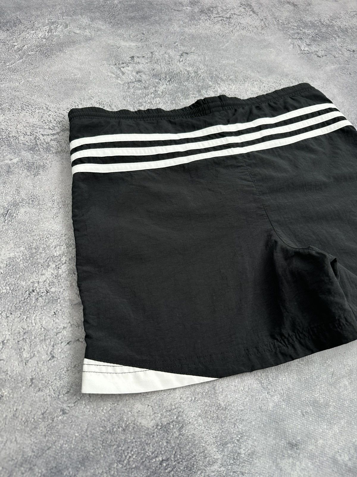 Adidas Vintage 90s Adidas Swim Shorts Black White Striped Swimwear Size US 30 / EU 46 - 13 Thumbnail