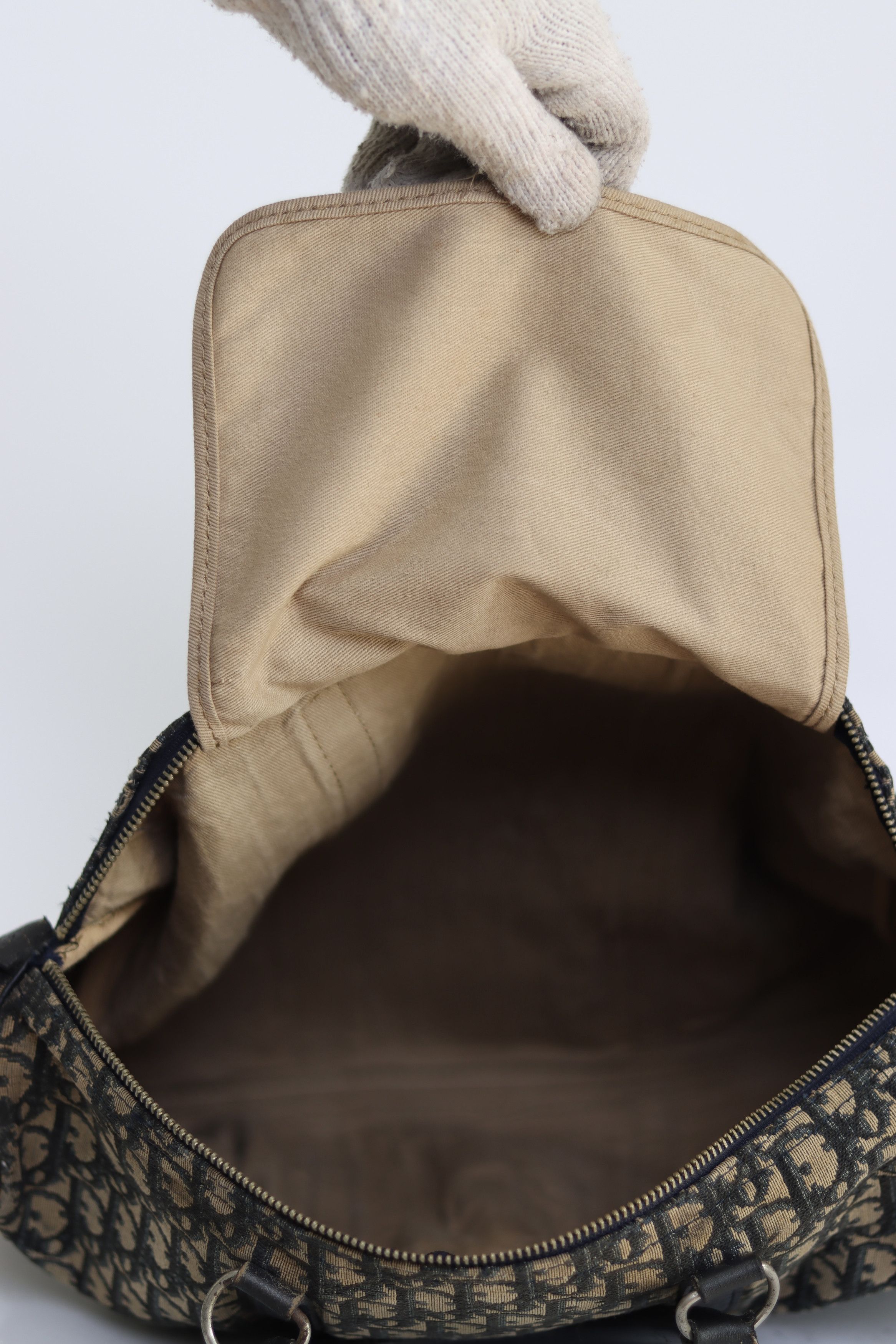 Dior × Vintage VINTAGE CHRISTIAN DIOR Monogram Duffle Navy Blue Size ONE SIZE - 7 Thumbnail