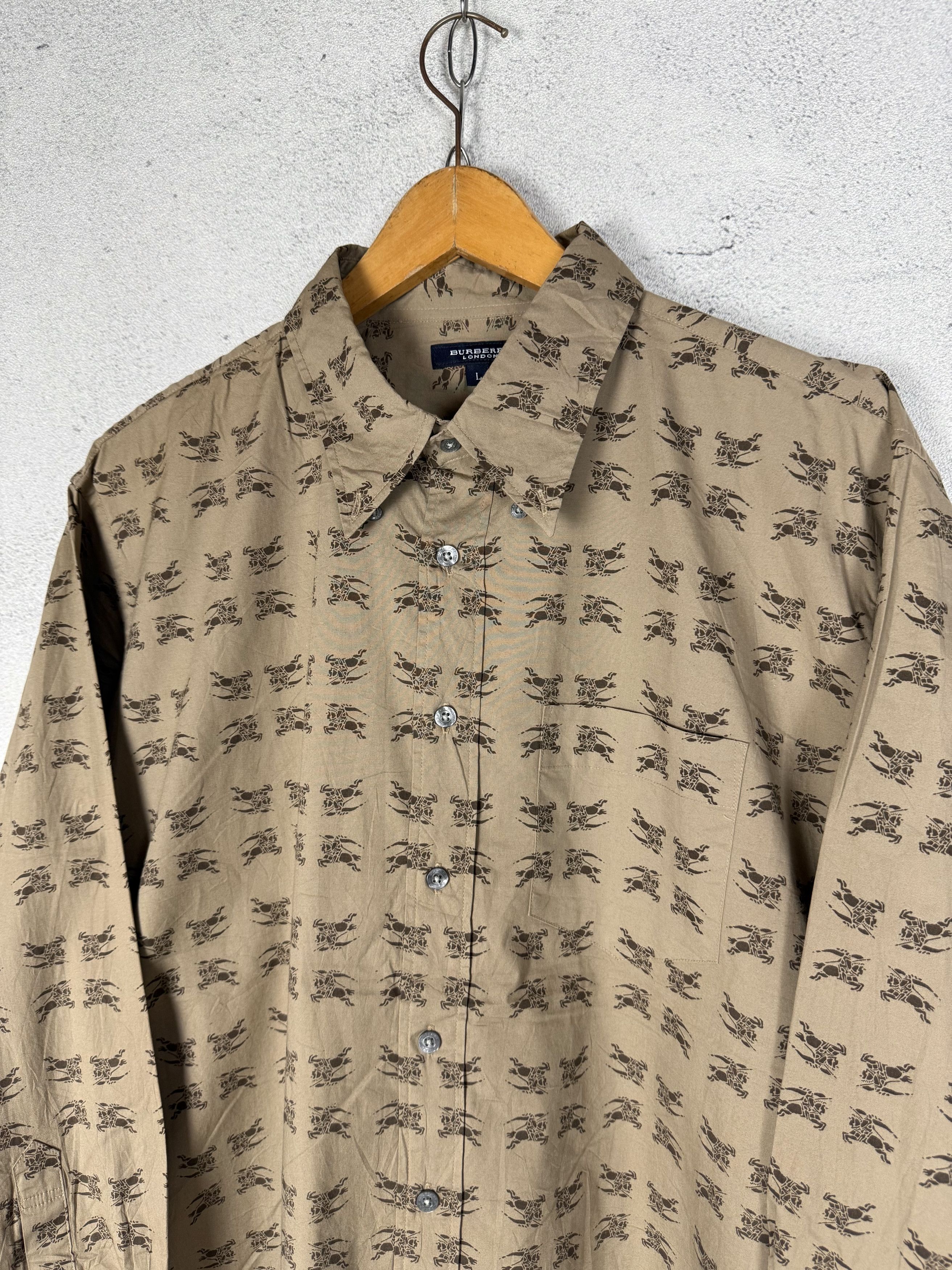 Burberry Vintage Burberry Button Down Shirt Size US L / EU 52-54 / 3 - 2 Thumbnail