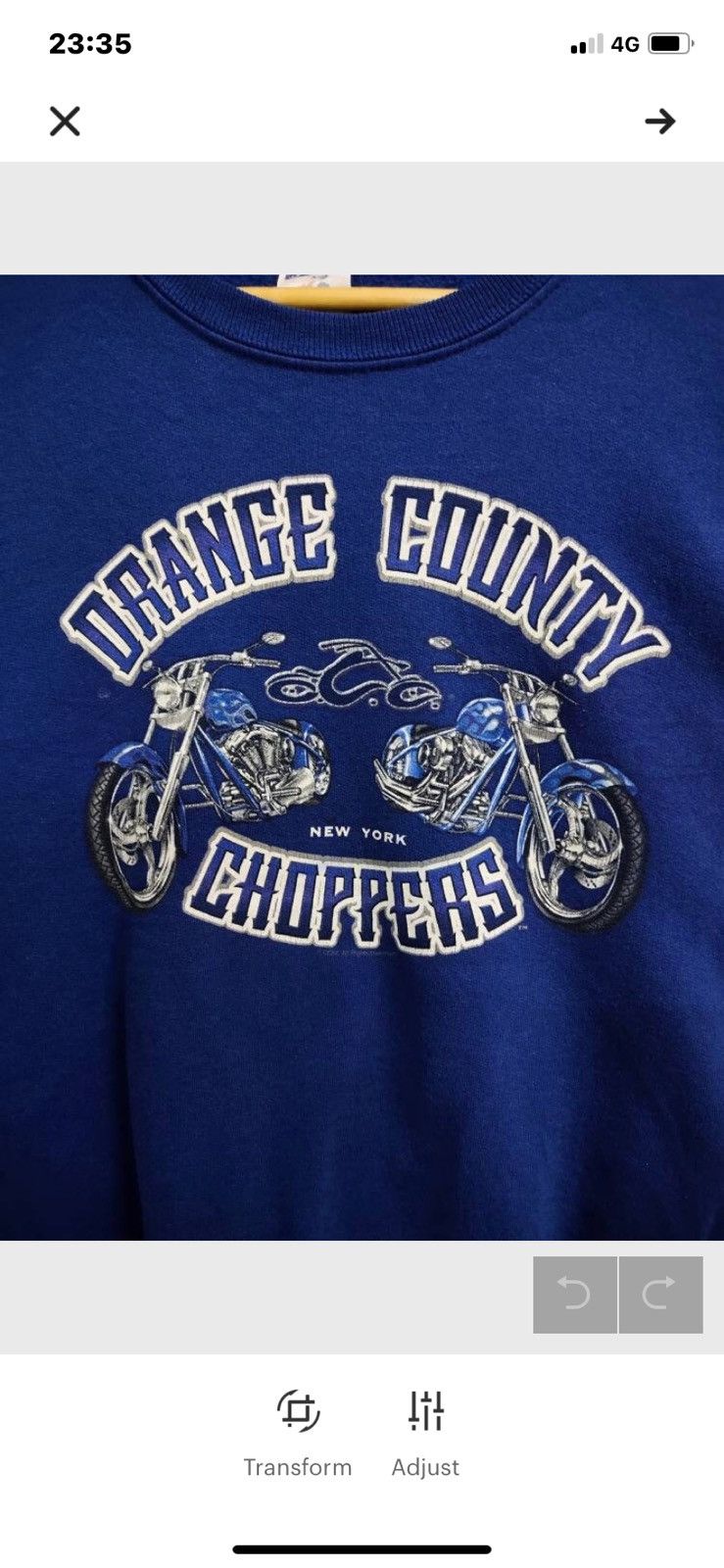 Jerzees × West Coast Choppers Y2k orange county choppers sweatshirt size XL Size US XL / EU 56 / 4 - 3 Thumbnail