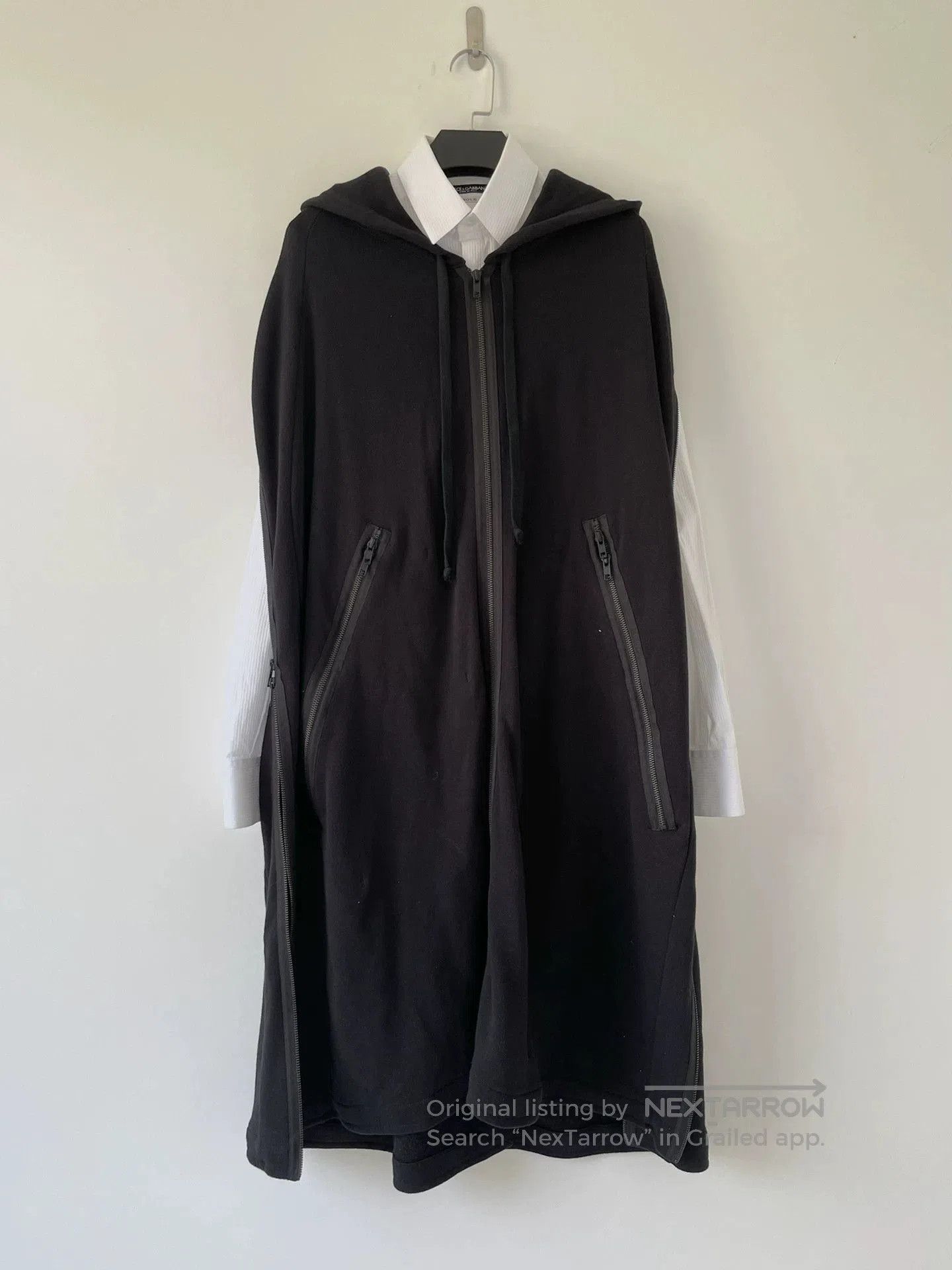 Ann Demeulemeester Long Hooded Vest with Embroidered Phoenix Design. Size US M / EU 48-50 / 2 - 2 Thumbnail