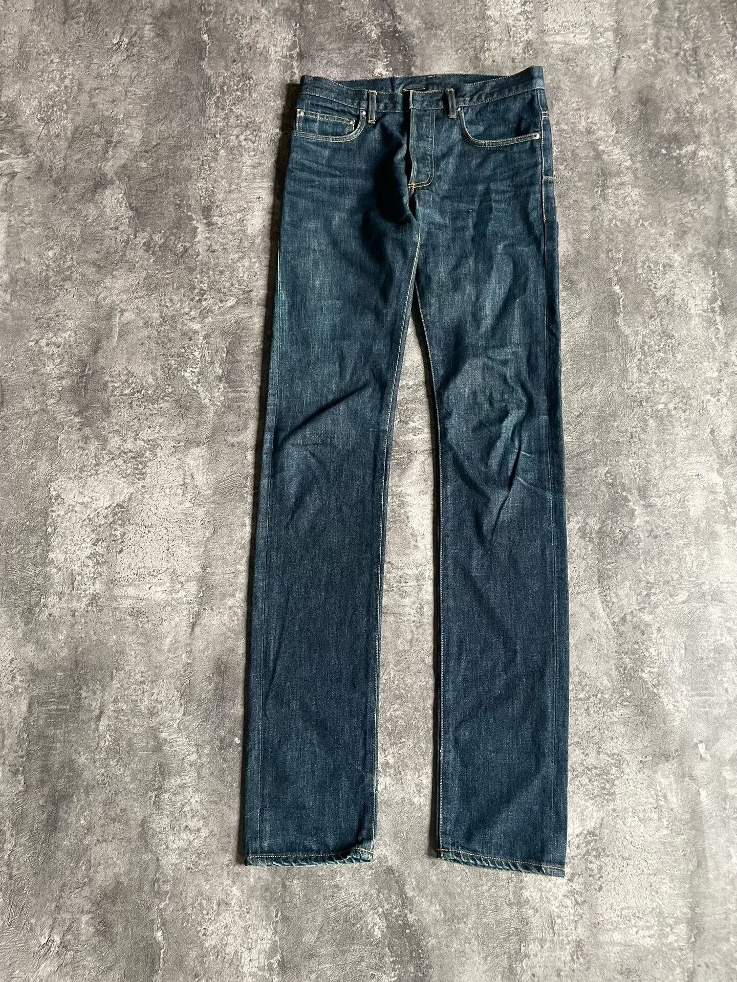 Dior Dior Homme Dark Blue Denim Jeans Size US 29 - 1 Thumbnail
