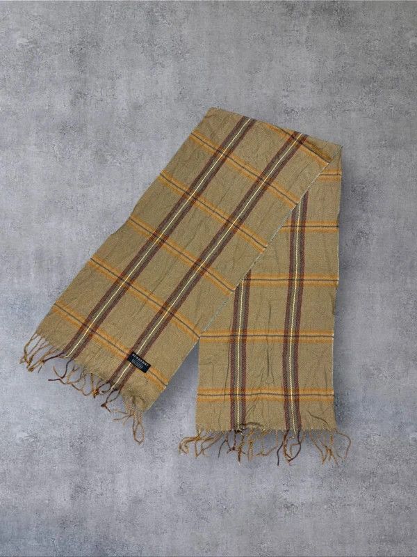 Burberry Vintage Burberry scarf beige cashmere pattern Size ONE SIZE - 3 Thumbnail