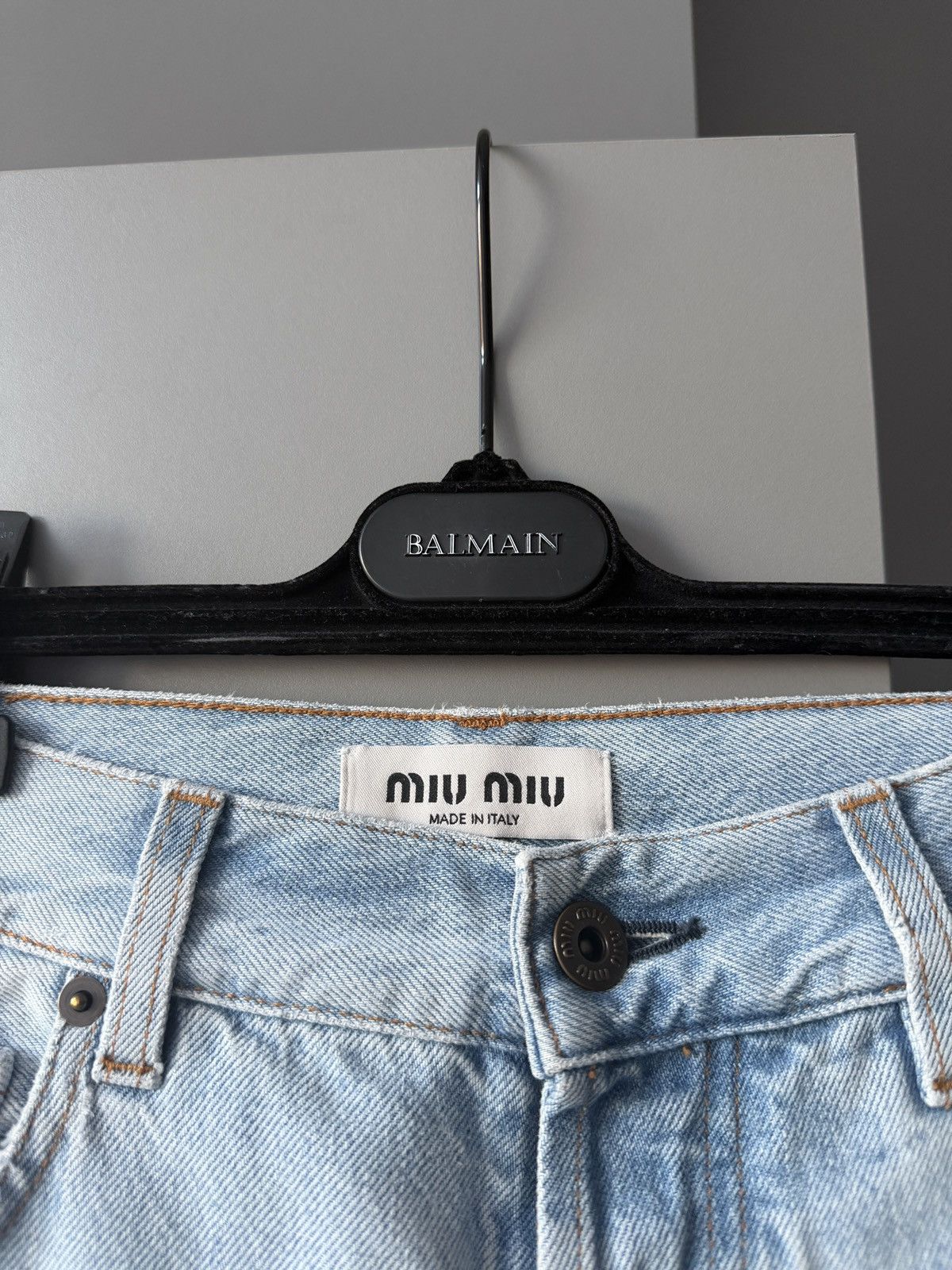 Miu Miu Miu Miu Logo Patch Jeans Size 24" / US 00 / IT 34 - 5 Thumbnail
