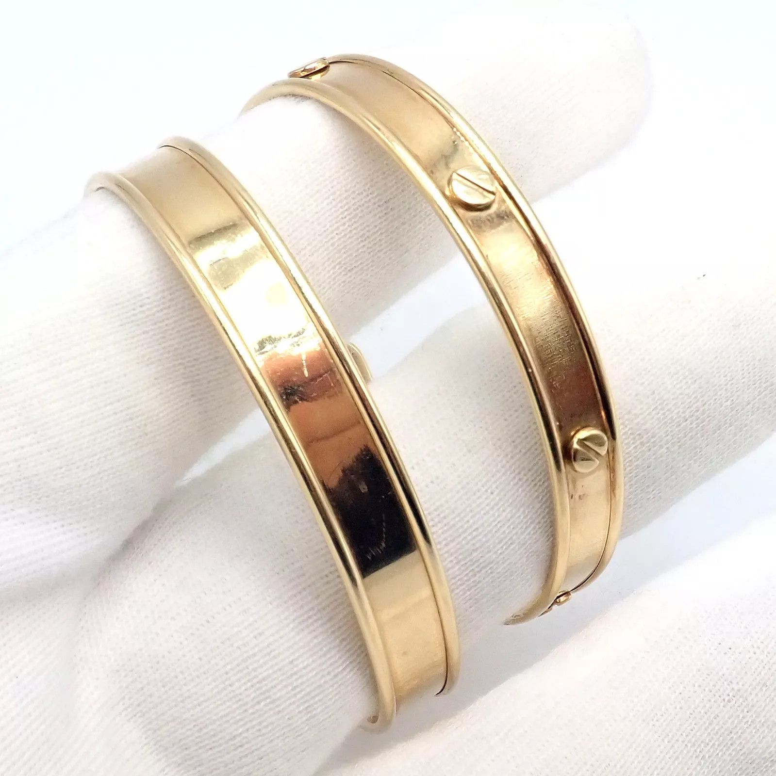 Vintage Vintage Estate 14k Bracelet Pair Stacking Set Size ONE SIZE - 5 Thumbnail