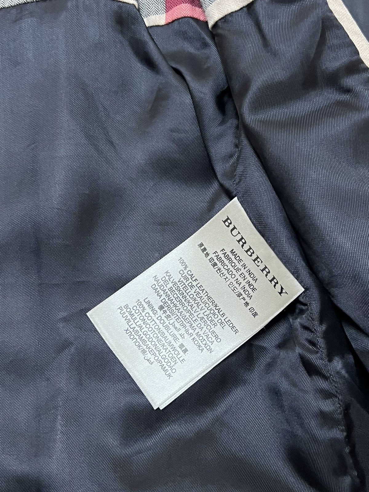 Burberry Burberry Brit Black Leather Biker Jacket Size 40 IT Size S / US 4 / IT 40 - 8 Thumbnail