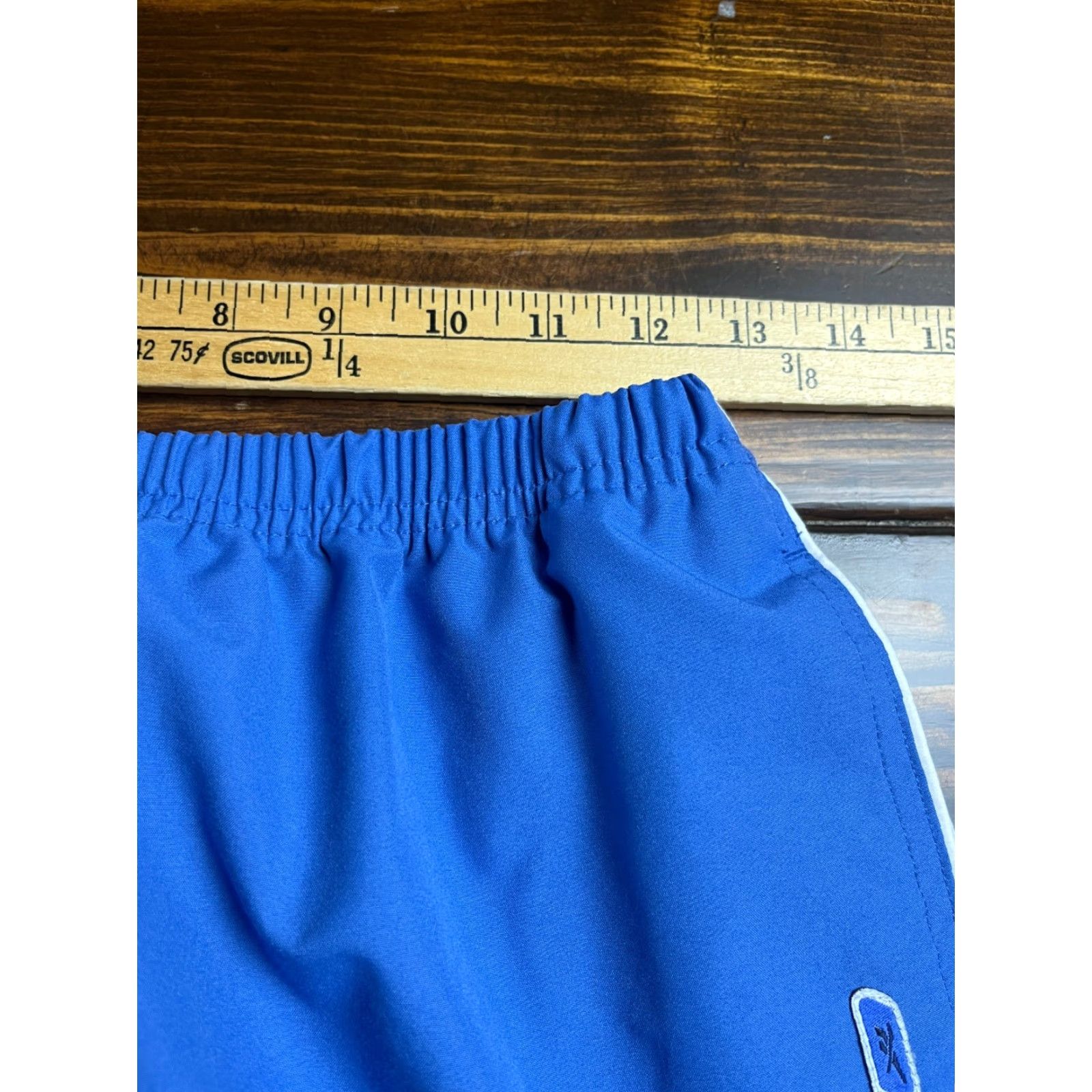 Reebok Reebok Pants Men's Large Blue Windpants Side Zip Ankle Pants Windbreaker Ankle Zip Size US 33 - 5 Thumbnail