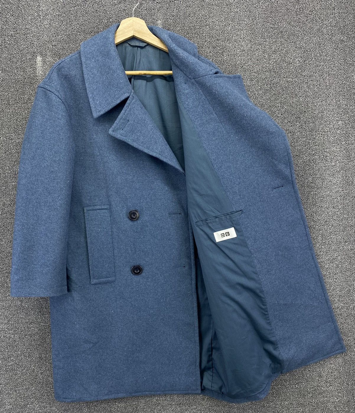 Christophe Lemaire × Lemaire × Uniqlo Lemaire x Uniqlo Double Breasted Wool Coat Long Jacket Size US M / EU 48-50 / 2 - 8 Thumbnail