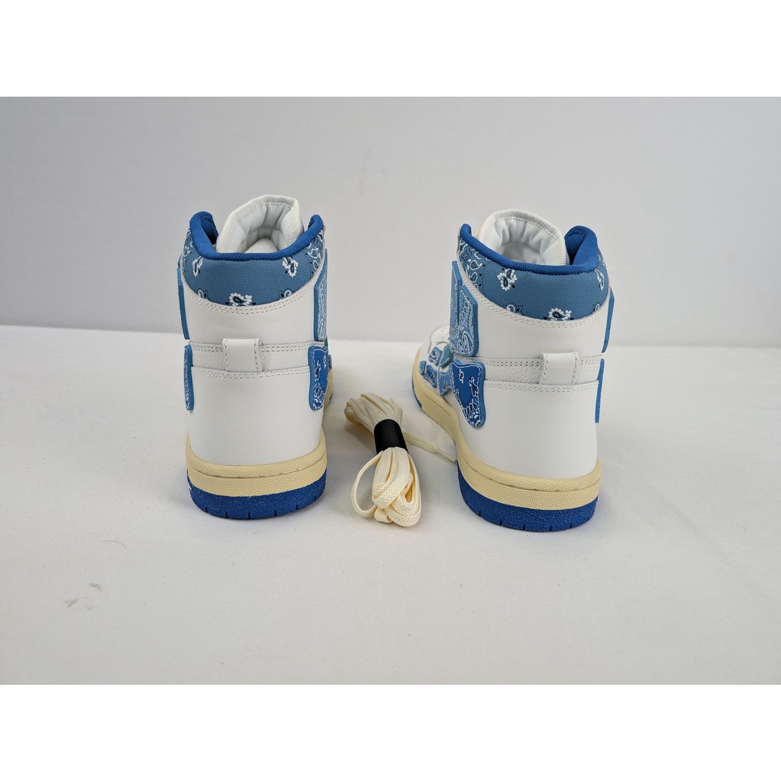 Amiri o1rshd1 Skel Top Hi / Skeleton Hi Top Sneakers Bandana Blue Size US 10 / EU 43 - 8 Thumbnail