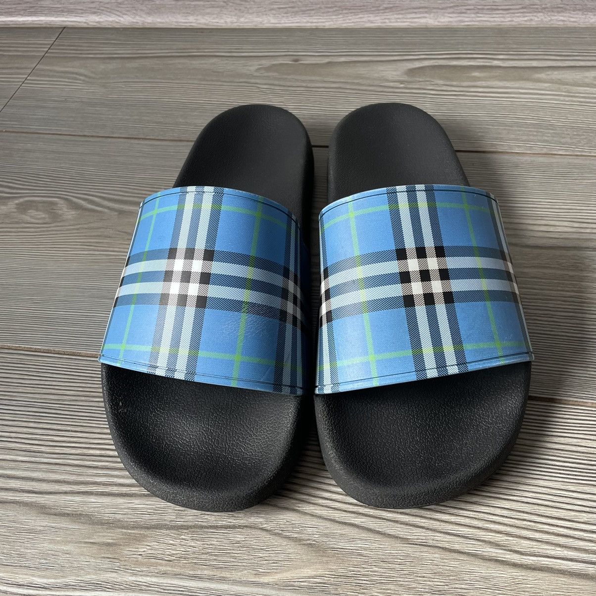 Burberry Burberry Furley Blue Nova Check Slides / Sandals / Slippers Size US 9 / EU 42 - 7 Thumbnail