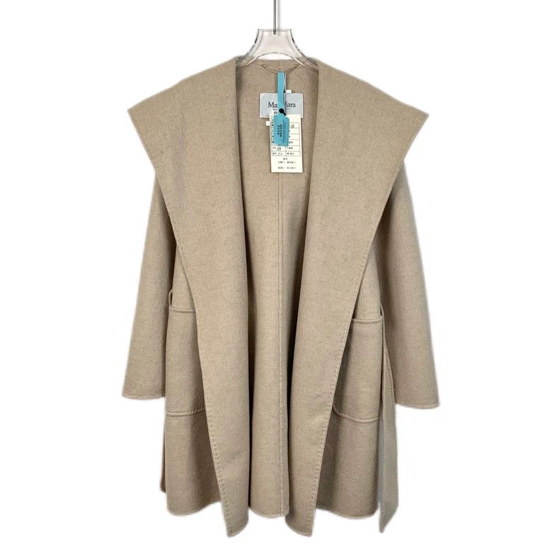 Max Mara Max Mara Brown cashmere hooded belted bathrobe coat Size S / US 4 / IT 40 - 1 Thumbnail