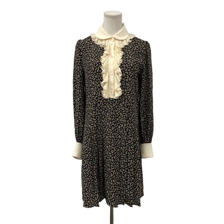 Celine Celine Floral Ruffle Midi Dress Size 38 Size S / US 4 / IT 40 - 1 Thumbnail