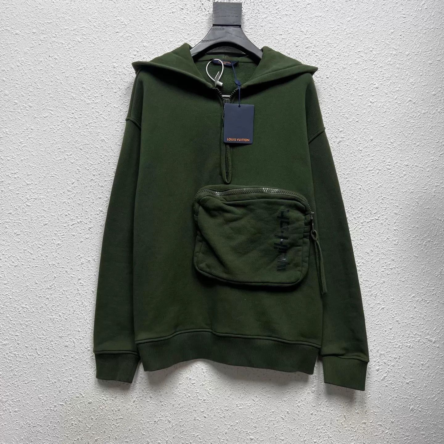 Louis Vuitton LV military green zip pocket hoodie L new Size US L / EU 52-54 / 3 - 1 Thumbnail