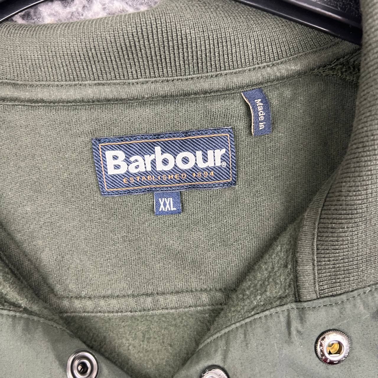 Barbour Barbour Sweatshirt Men XXL Olive Green Snap Neck Cotton Size US XXL / EU 58 / 5 - 5 Thumbnail