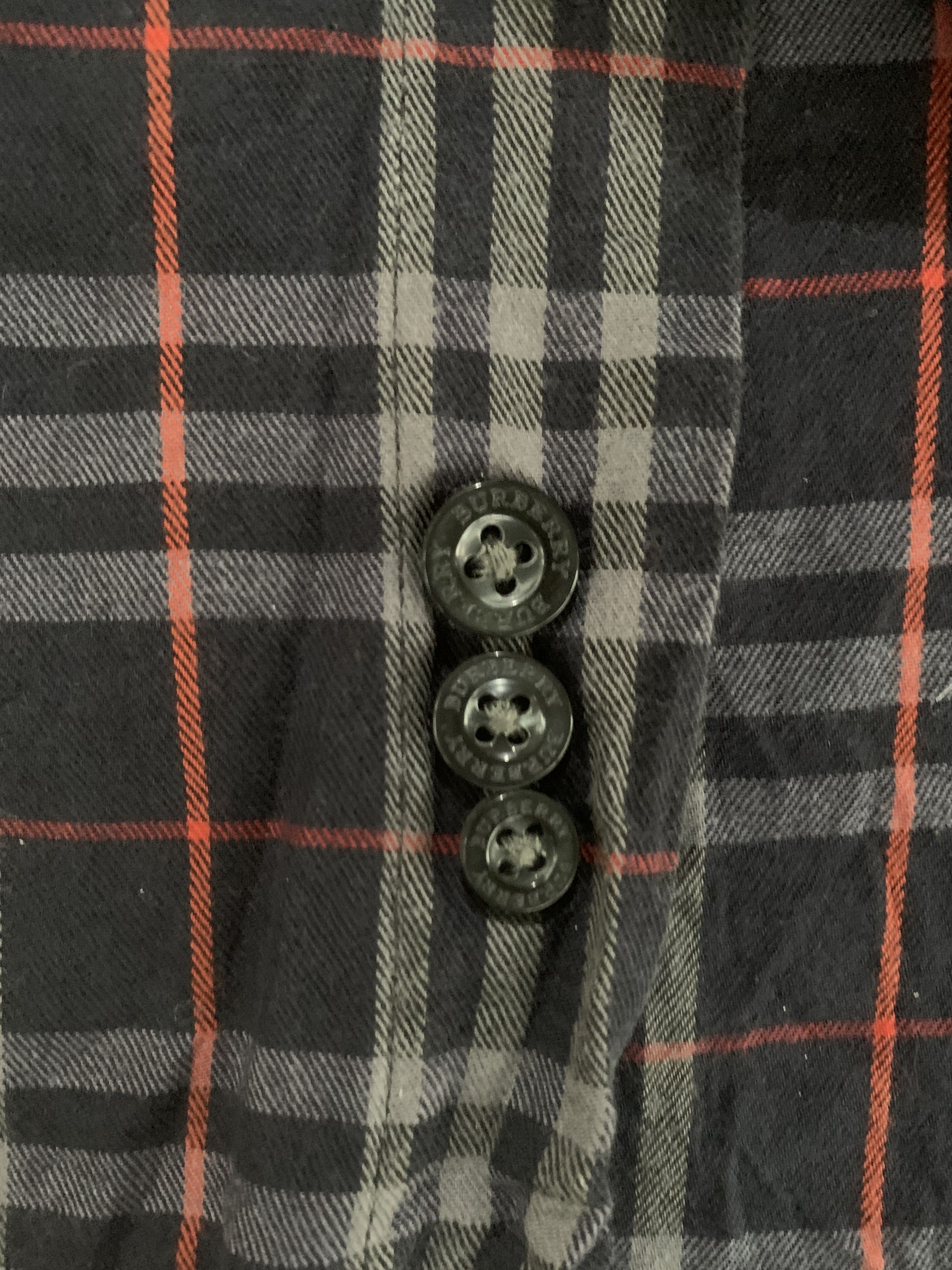 Burberry Burberry navy novacheck button shirt Size US L / EU 52-54 / 3 - 5 Thumbnail