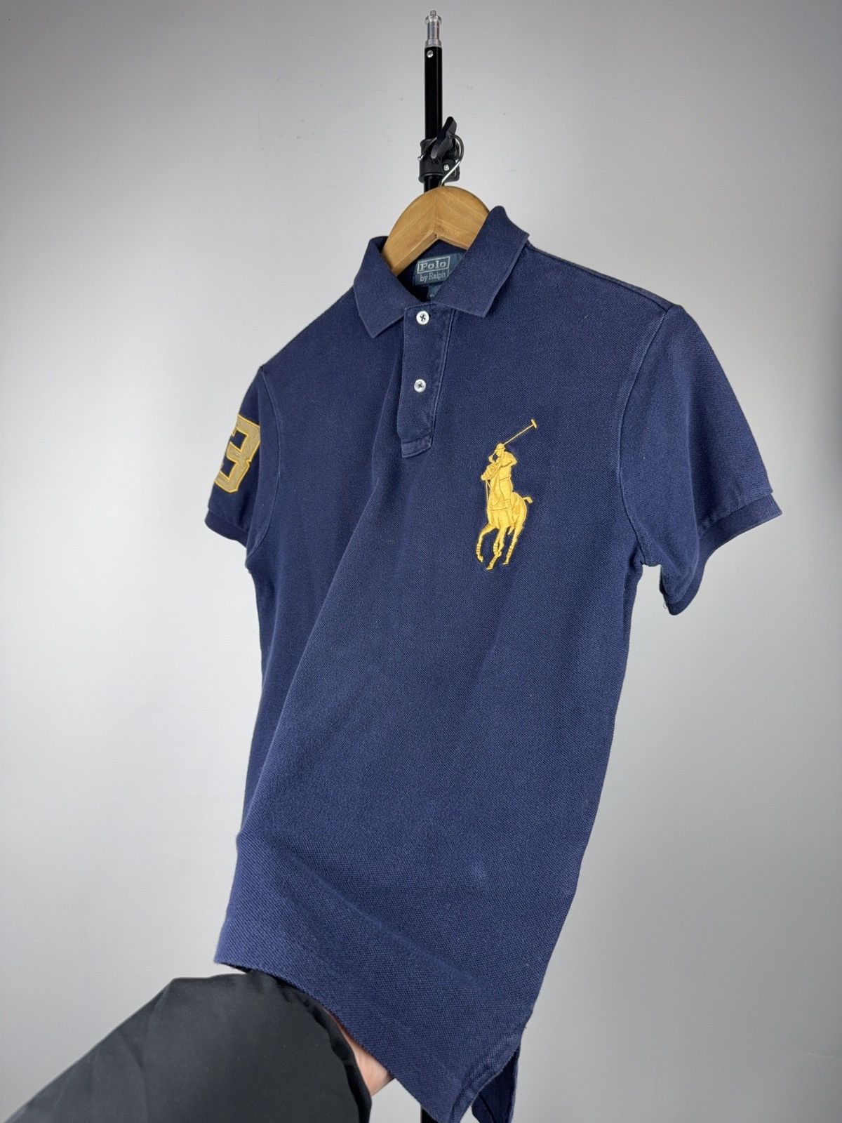 Polo Ralph Lauren 90s Retro VNTG Polo Ralph Lauren Big Pony No.3 Navy Polo XS Size US XS / EU 42 / 0 - 3 Thumbnail