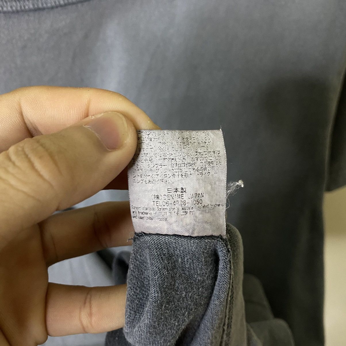 Denime Denime Japan Washed Blue Blank T Shirt Made in Japan Size US M / EU 48-50 / 2 - 7 Thumbnail