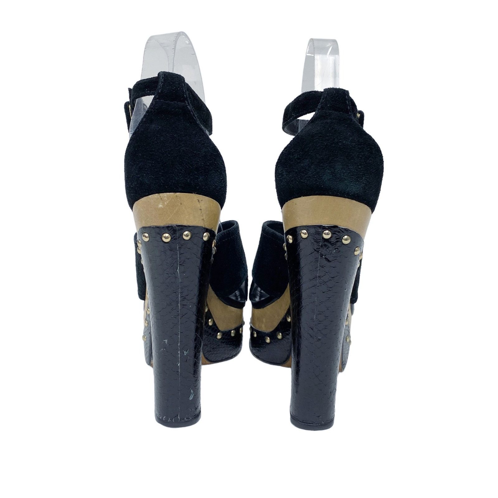 Alexandre Birman Alexandre Birman Peggy Suede Platform Clog Sandals Size US 7.5 / IT 37.5 - 7 Thumbnail
