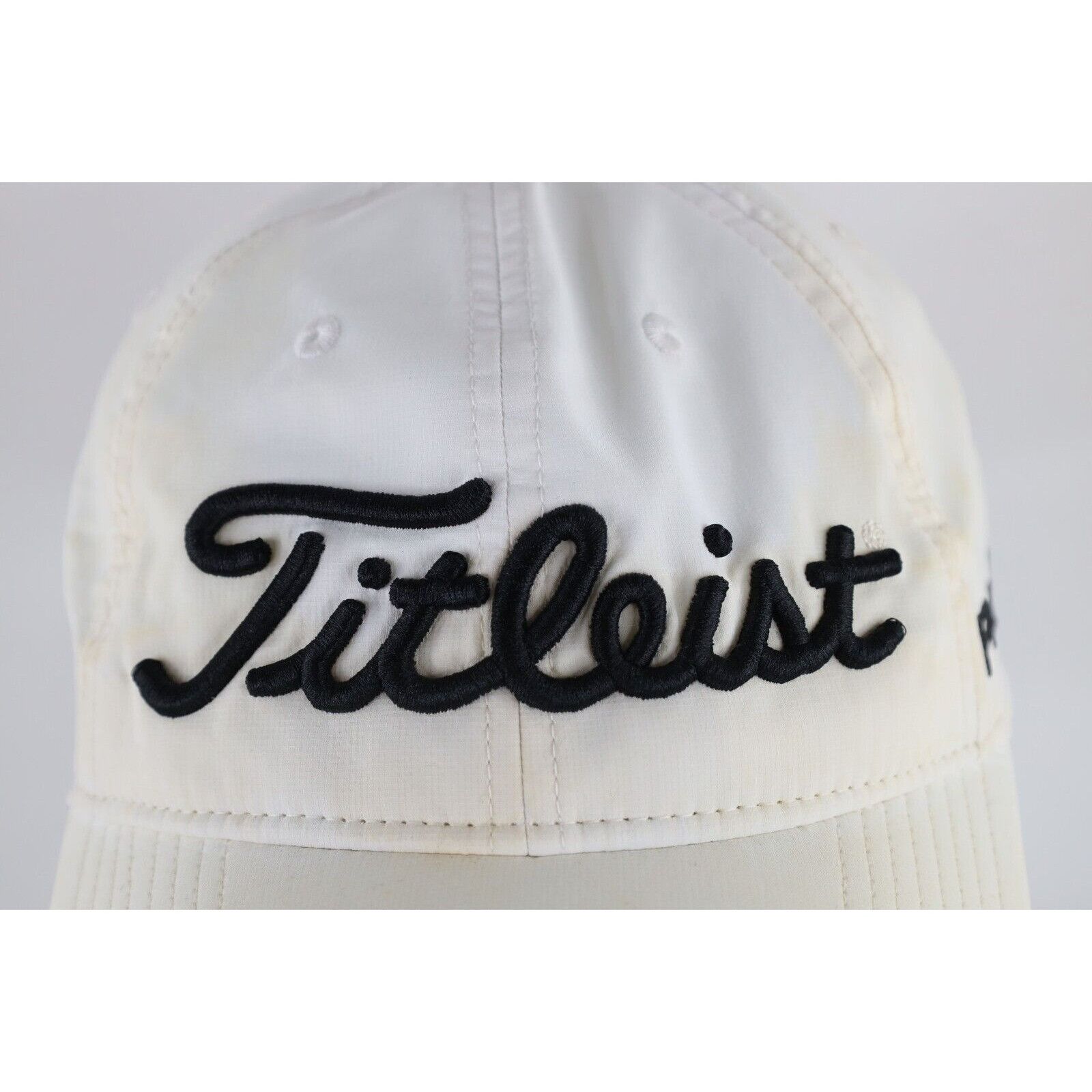Titleist Distressed Spell Out Titleist FootJoy Pro V1 Golf Hat Size ONE SIZE - 3 Thumbnail