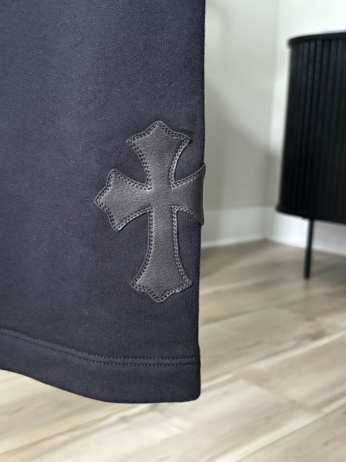 Chrome Hearts LEATHER HAIR PONY CROSS PATCH SWEATPANTS Size US 32 / EU 48 - 7 Thumbnail