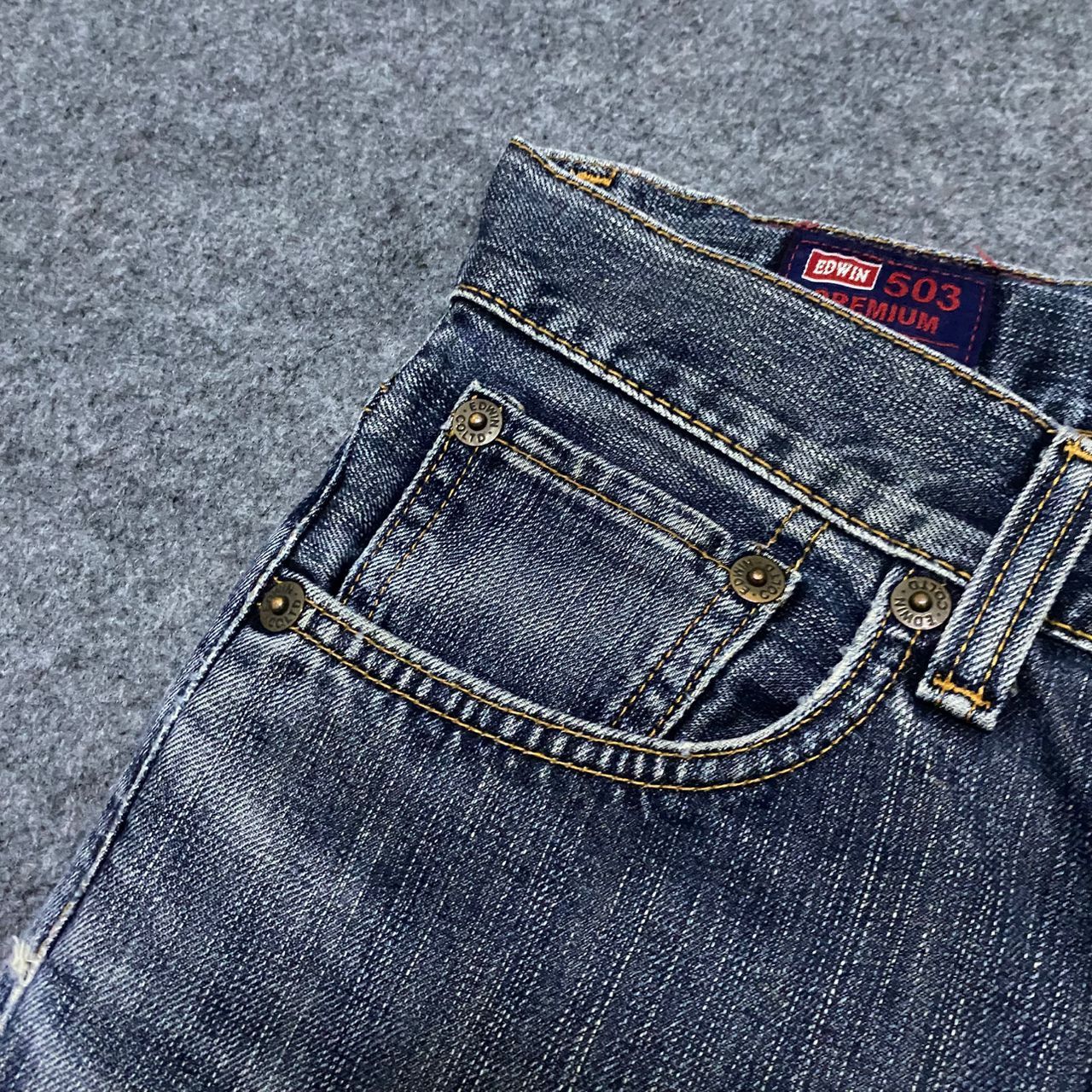 Edwin 💥Best Offer💥Vintage Edwin 503 Distressed Denim Size US 33 - 13 Thumbnail