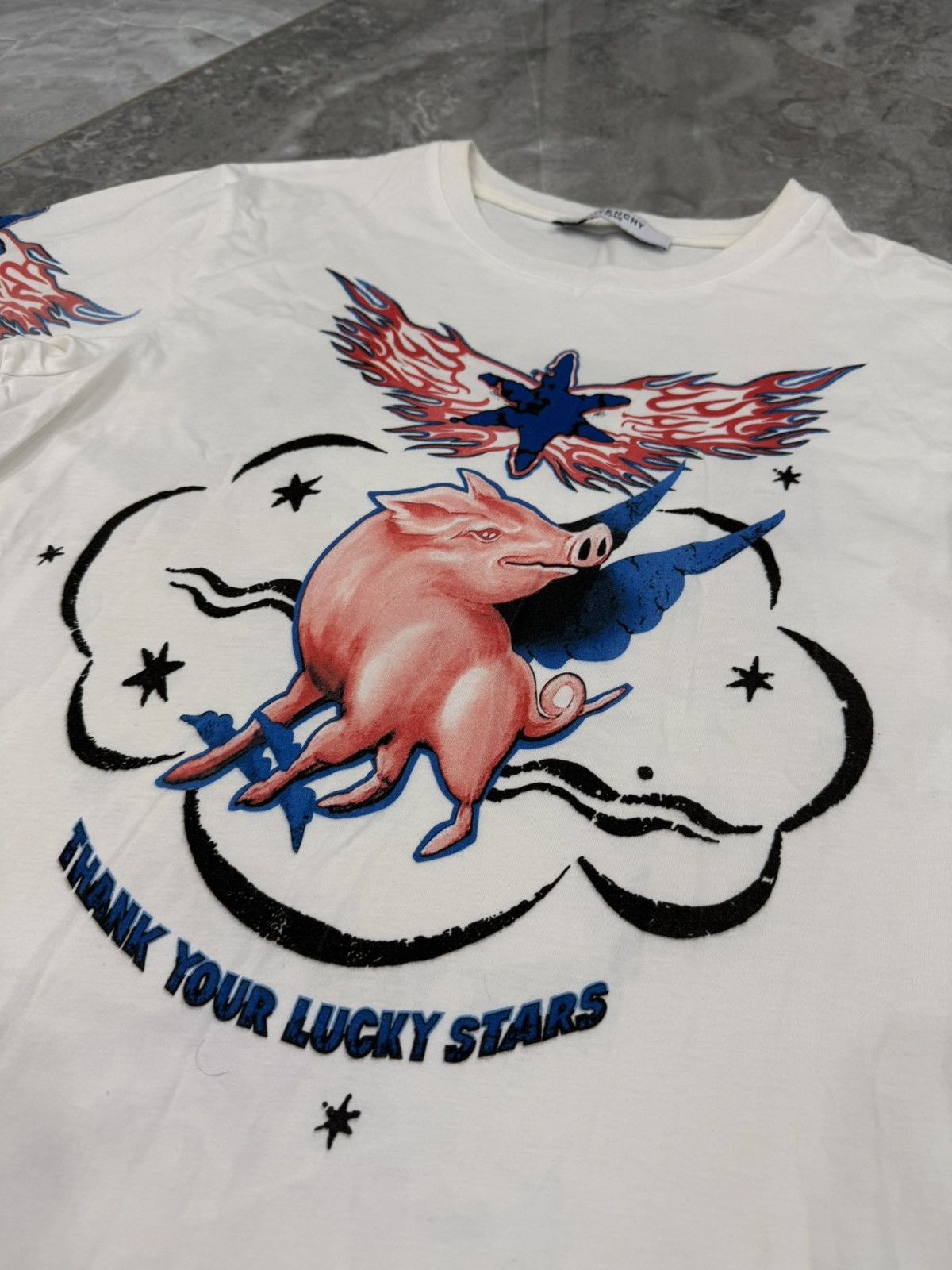Givenchy Rare Givenchy Thank Your Lucky Stars T-shirts Style Size US M / EU 48-50 / 2 - 2 Thumbnail