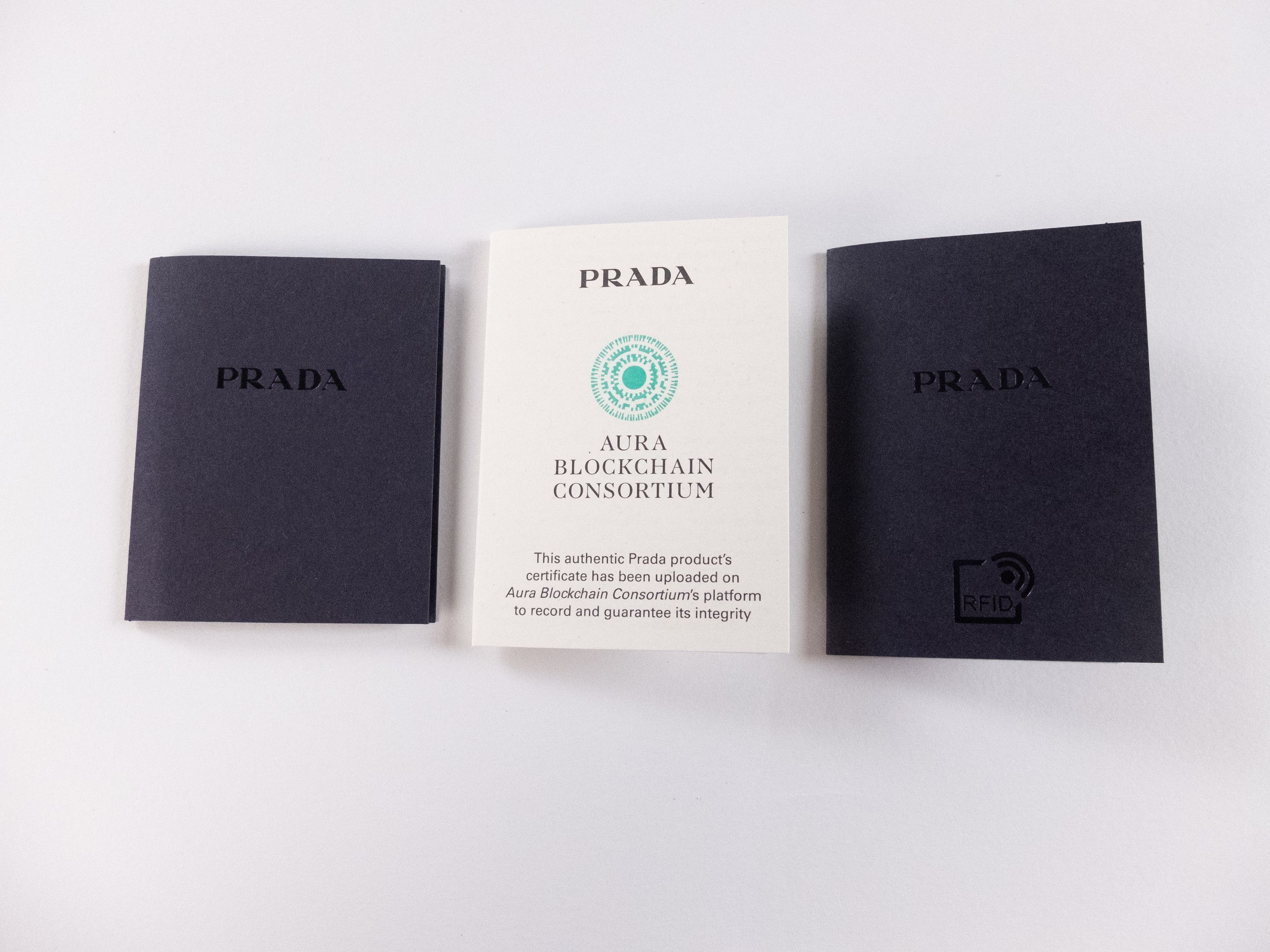 Prada PRADA black enamel triangle logo leather bifold wallet Size ONE SIZE - 8 Thumbnail