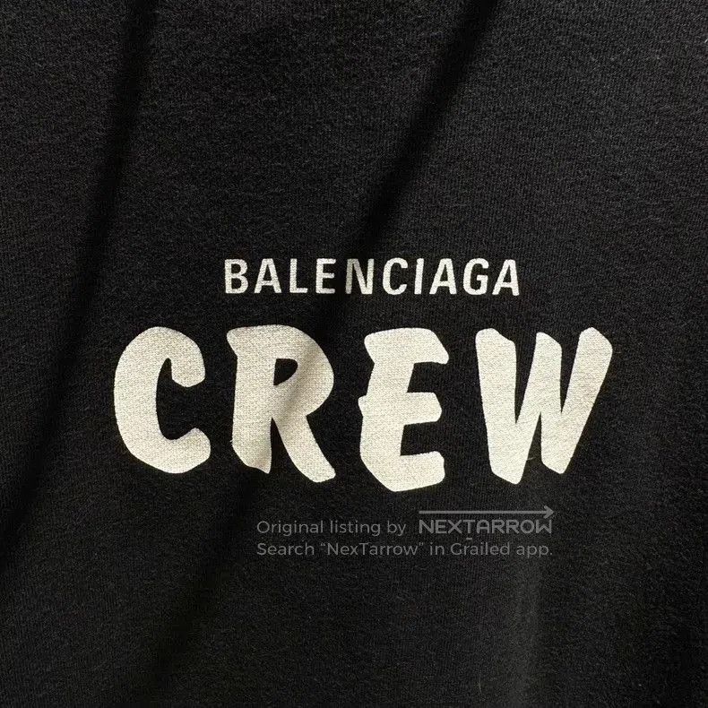 Balenciaga Balenciaga Crew Black Hoodie M. Size US M / EU 48-50 / 2 - 4 Thumbnail