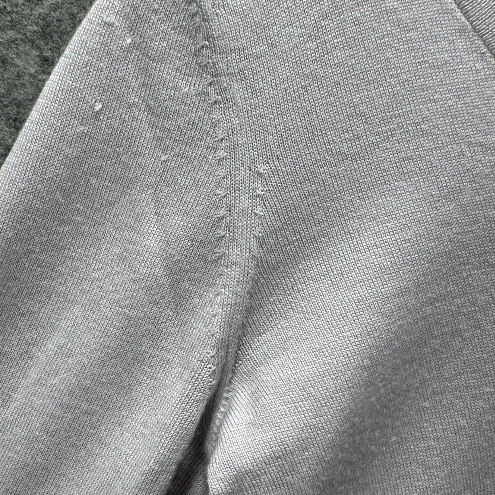 Vintage Lamberto Losani Sweater Womens 38 Gray Wool Silk Scoop Neck Pullover Italy Size XS / US 0-2 / IT 36-38 - 6 Thumbnail