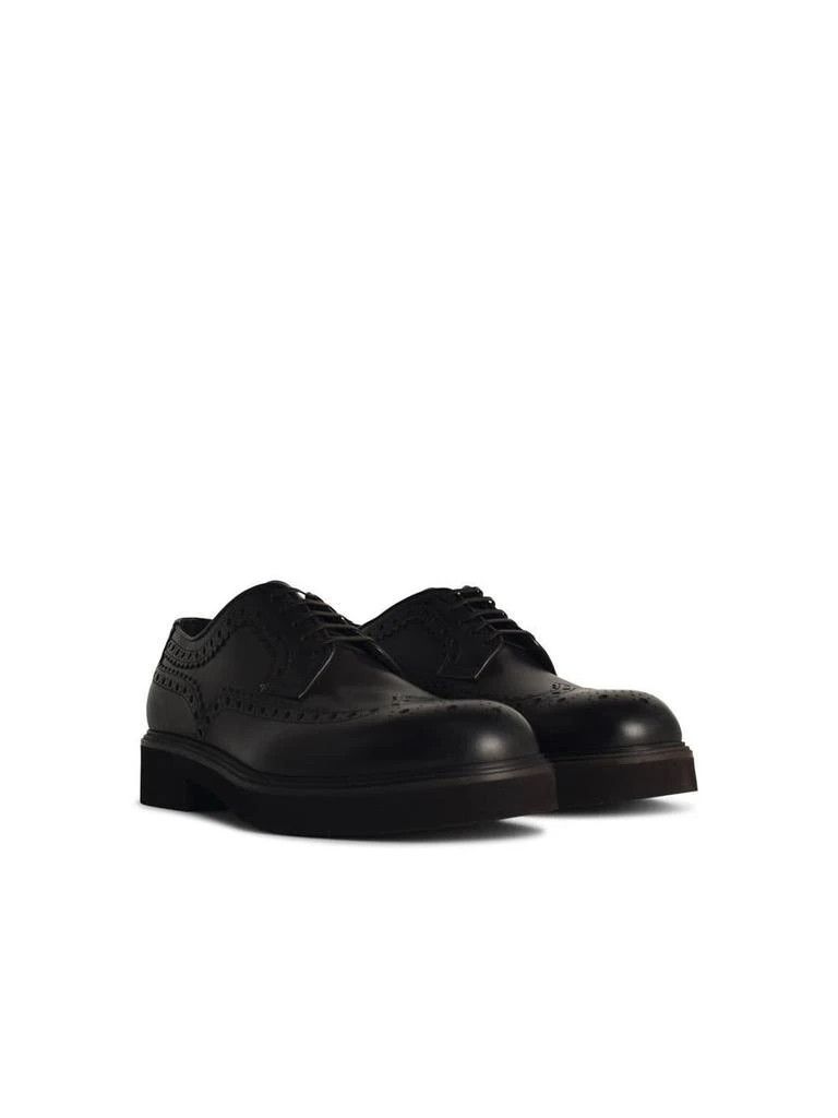 Salvatore Ferragamo o1s1rm0725 Casual Leather Shoes in Black Size US 10.5 / EU 43-44 - 2 Thumbnail