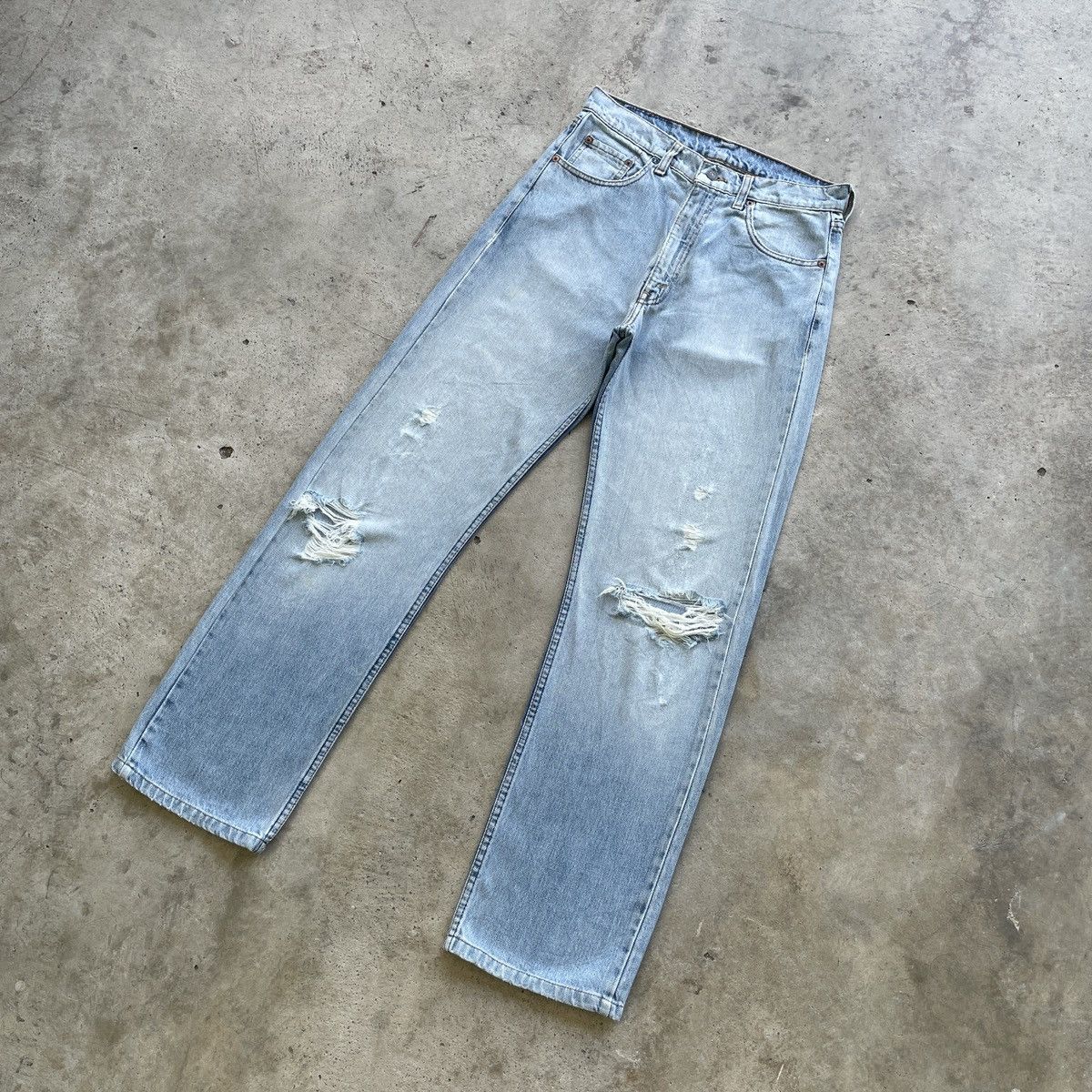 Jean × Levi's × Vintage Vintage Levi’s Distressed Jeans Faded Pants Denim W30x31 Size US 30 / EU 46 - 2 Thumbnail