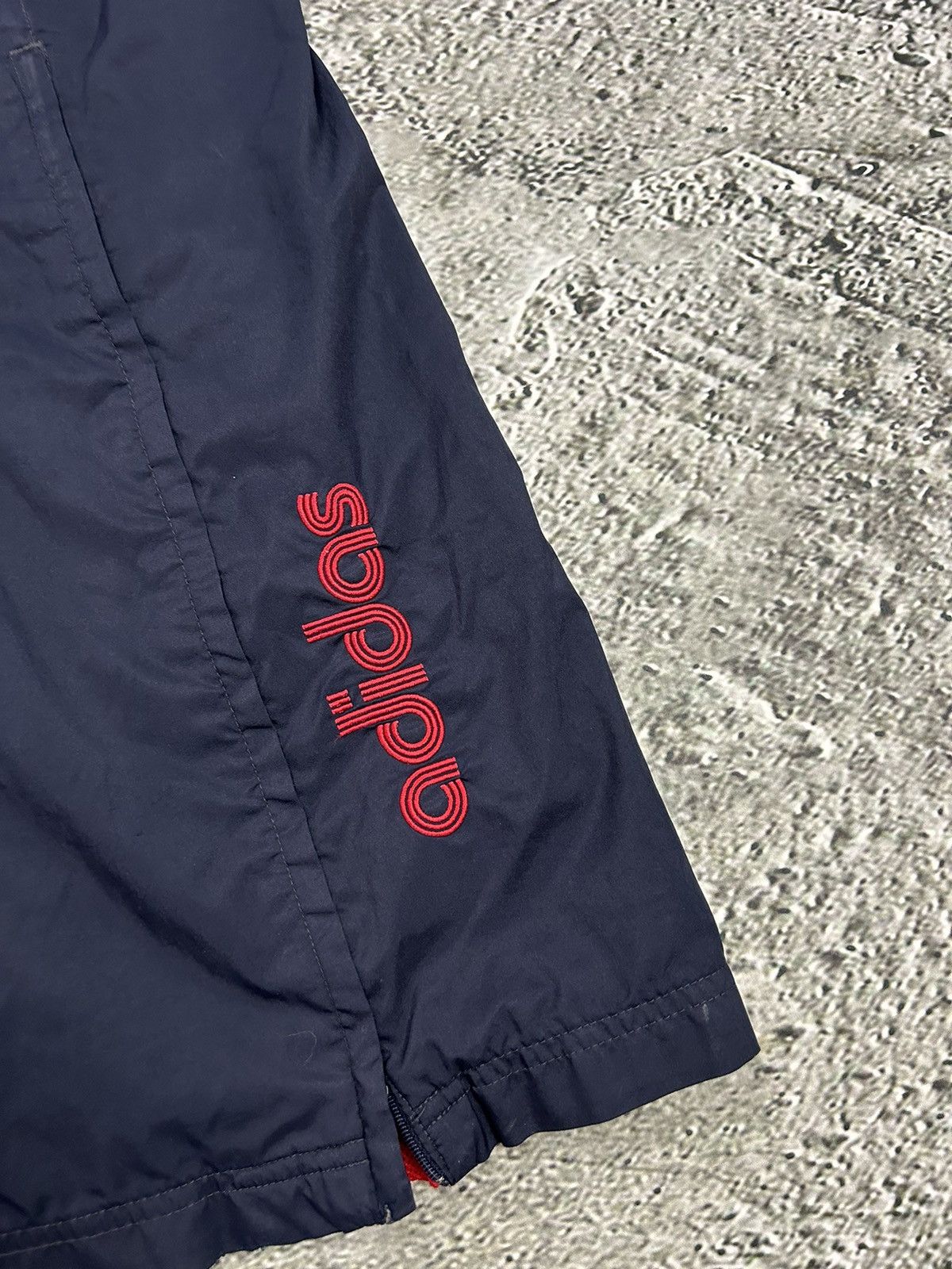 Adidas Adidas vintage navy red nylon track pants bootcut 2000s Size US 32 / EU 48 - 2 Thumbnail