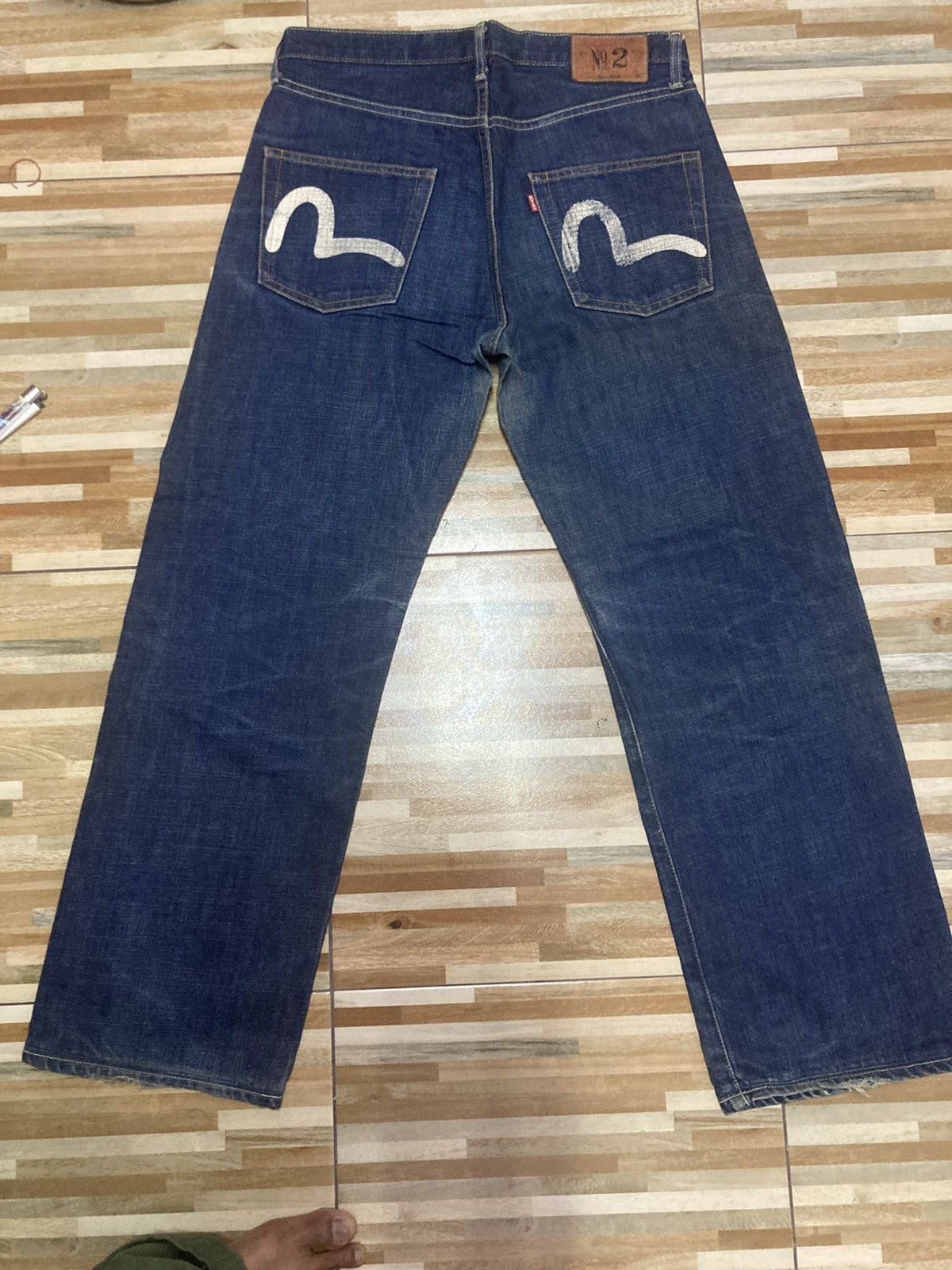 Yellow Evisu 2004 Vintage Evisu Engineered Jeans Lot 501-2004