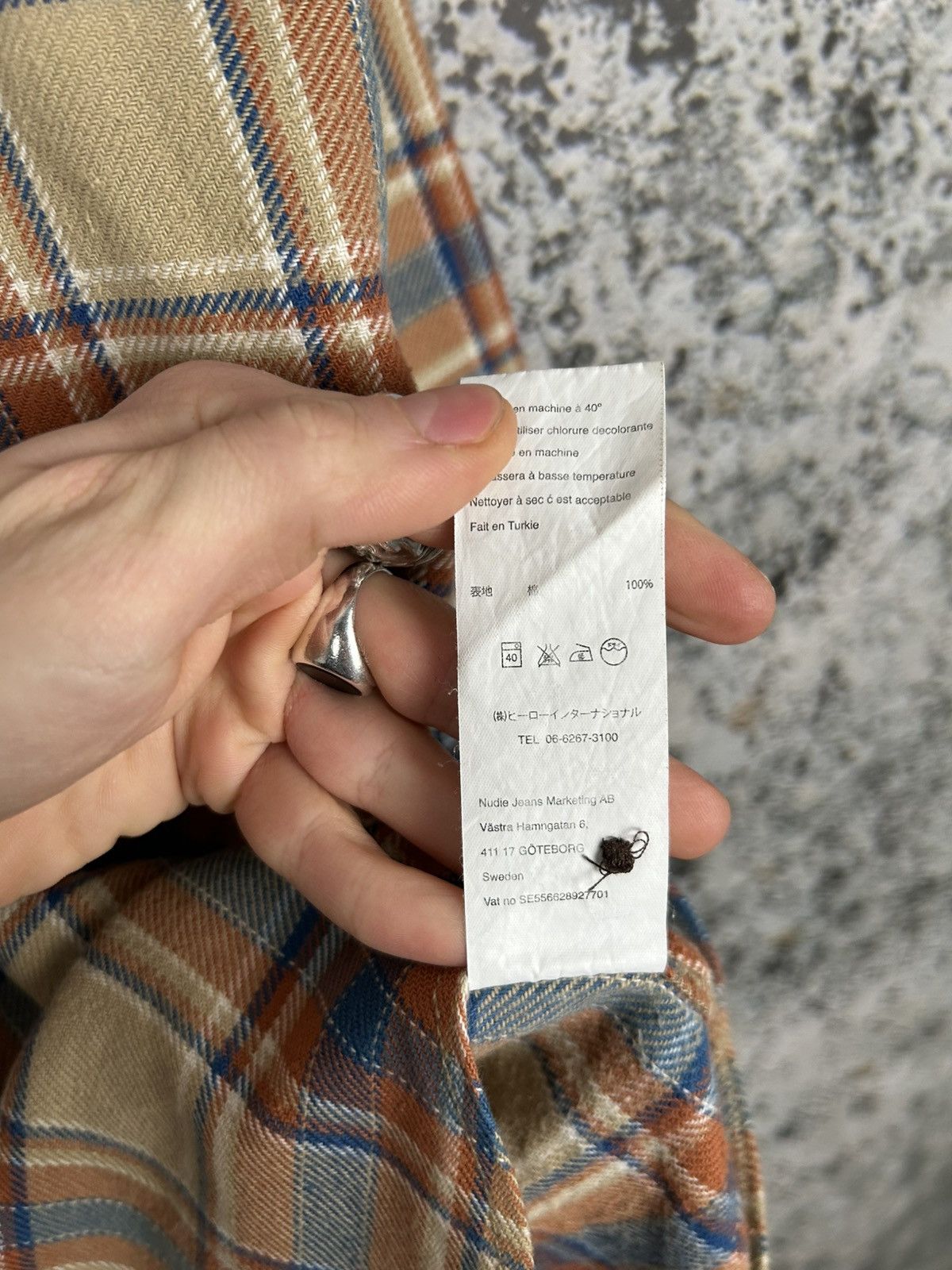 Nudie Jeans Nudie Jeans Beige Tartan Shirt Flannel Vintage Streetwear Size US M / EU 48-50 / 2 - 7 Thumbnail