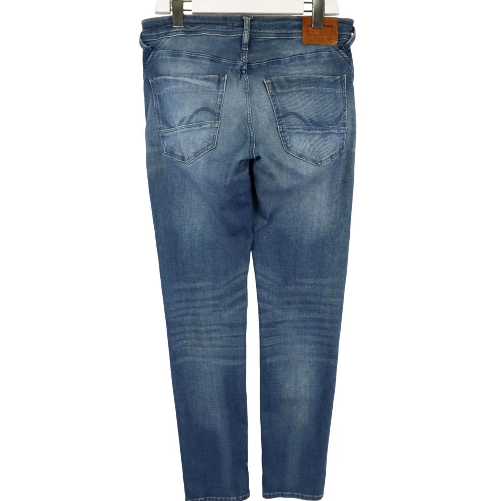 Jack & Jones JACK & JONES Slim Glenn Jeans Men's W32/L32 Faded Distressed Button Fly Stretch Jeans Size US 32 / EU 48 - 2 Thumbnail