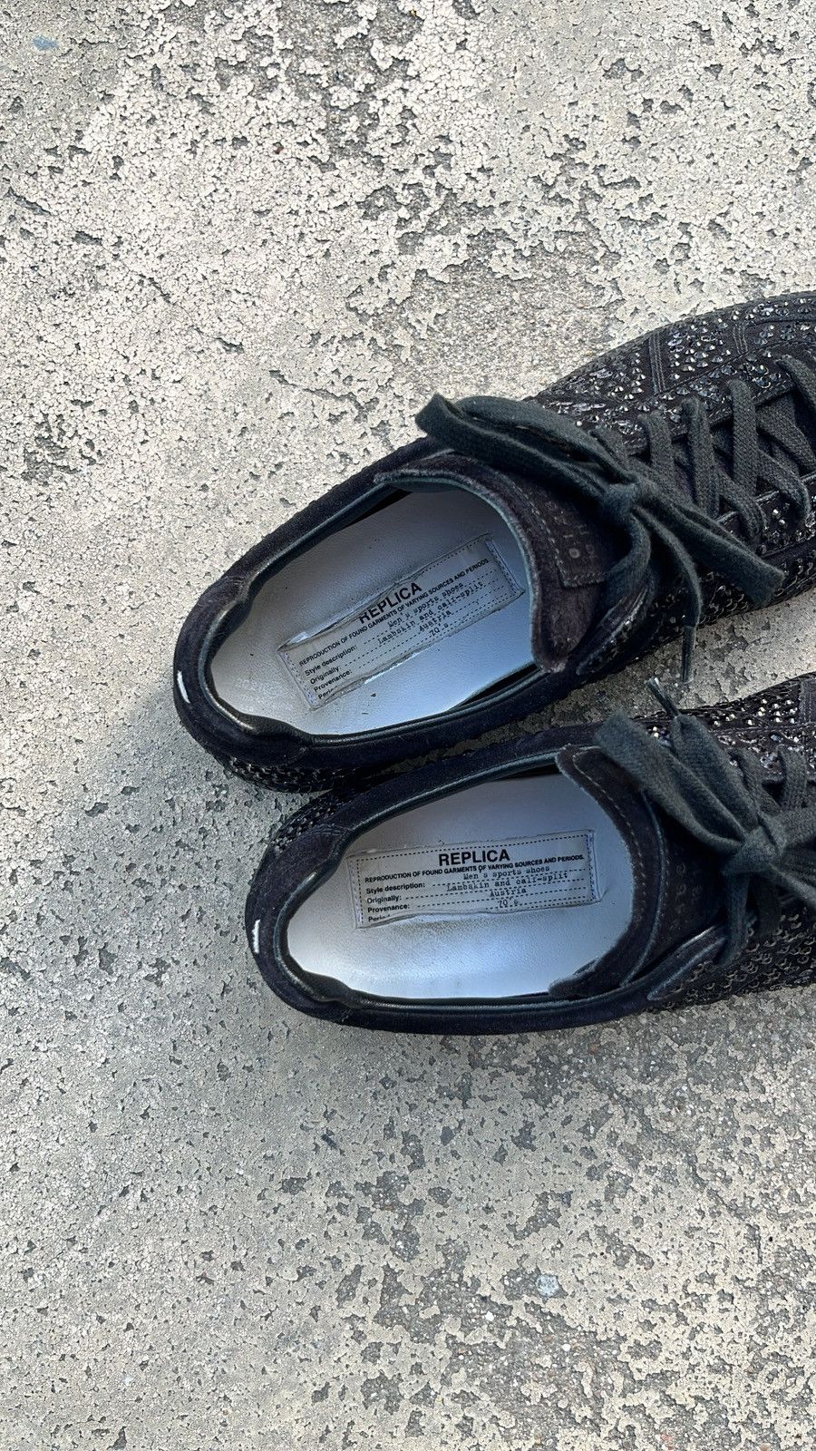 Maison Margiela Maison Margiela Gat Replica Swarovski Black Crystal Size US 9 / EU 42 - 7 Thumbnail