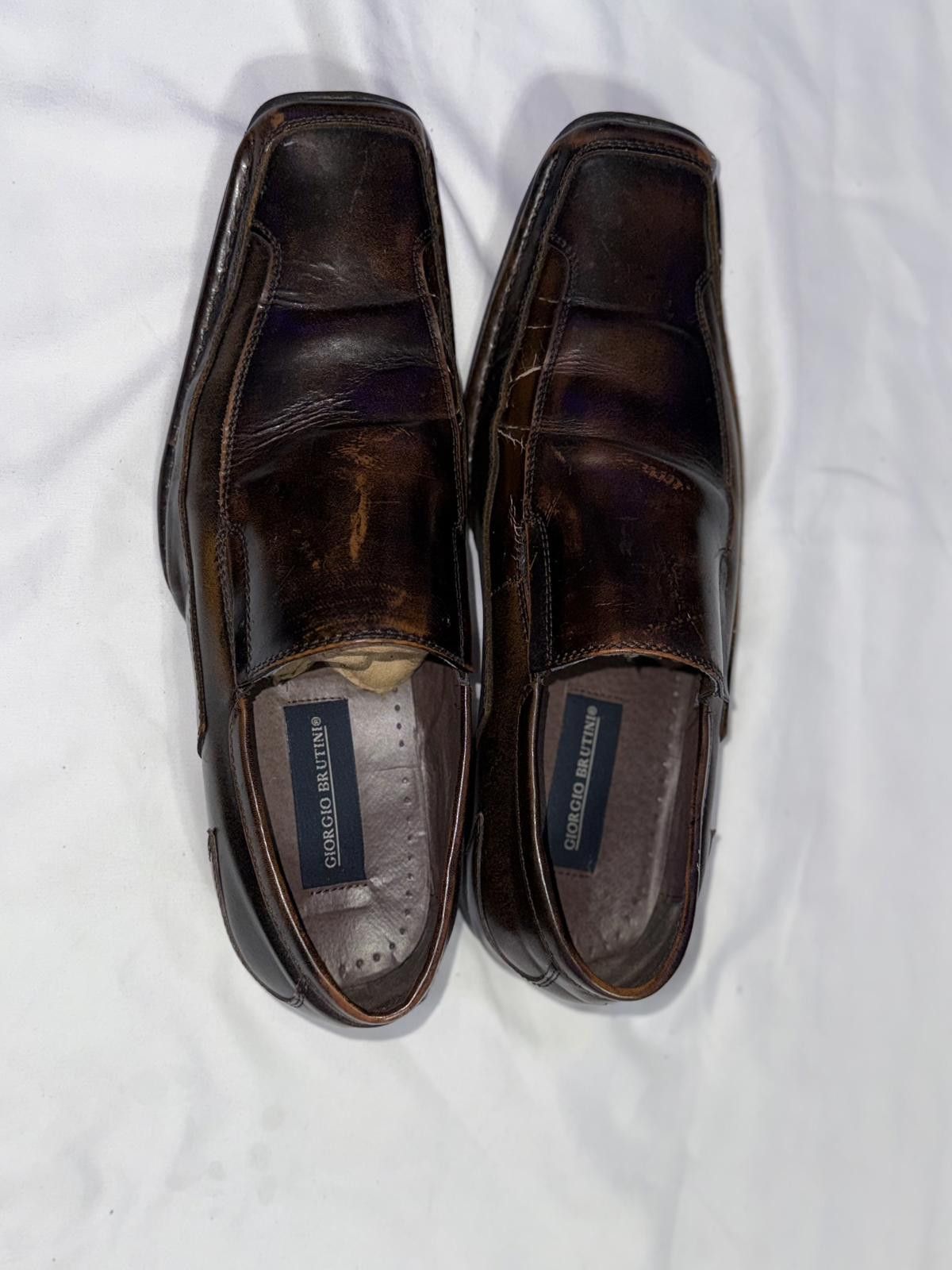 Giorgio Brutini Giorgio Brutini Men's 159042 Slip-On Brown Leather Loafer Size US 9 / EU 42 - 5 Thumbnail