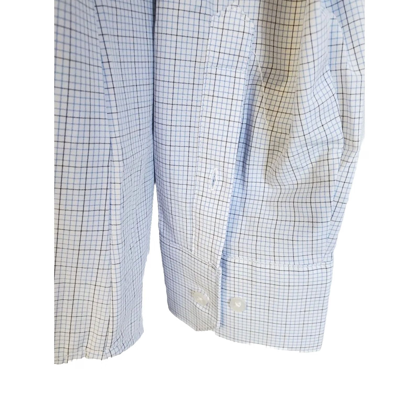 Mizzen+Main Mizzen + Main Shirt Mens XXL Trim Fit Button Up Light Blue Tattersal Check Plaid Size US XXL / EU 58 / 5 - 4 Thumbnail