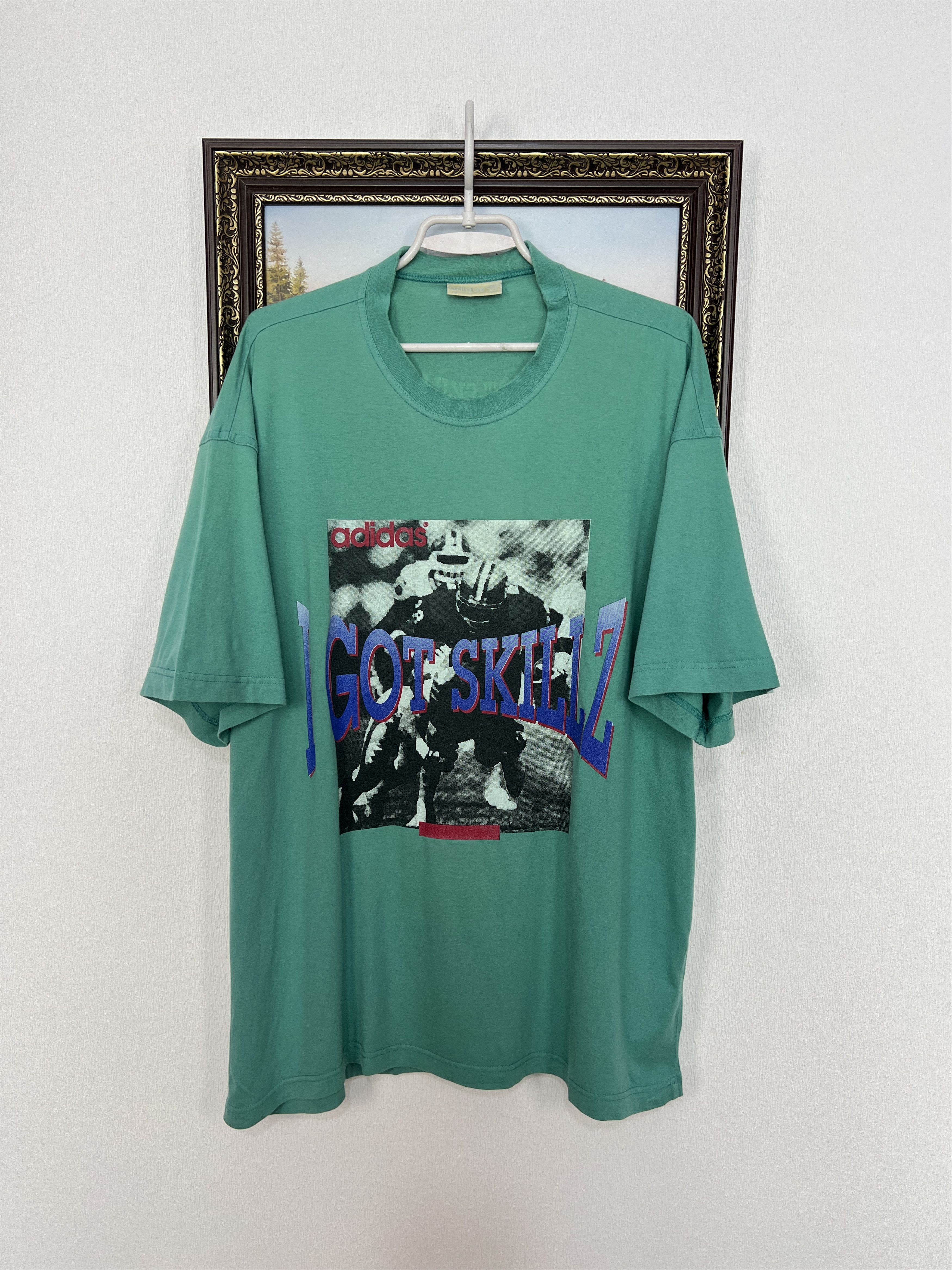 Vintage 90's Adidas Football NFL I Got Skillz Shirt Tee