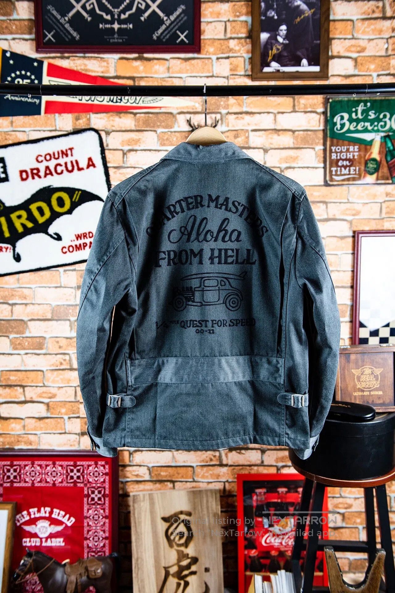 Japanese Brand Cootie Gray Motorcycle Jacket M Size. Size US M / EU 48-50 / 2 - 1 Thumbnail