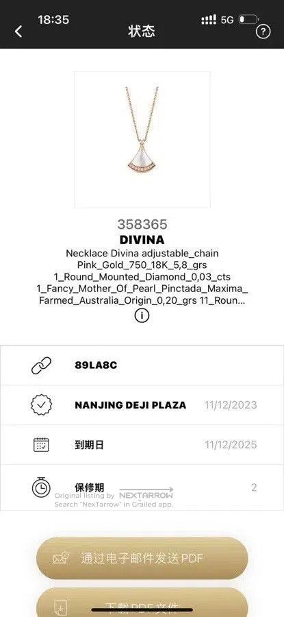 Bvlgari Bvlgari Divas' Dream Necklace. Size ONE SIZE - 7 Thumbnail